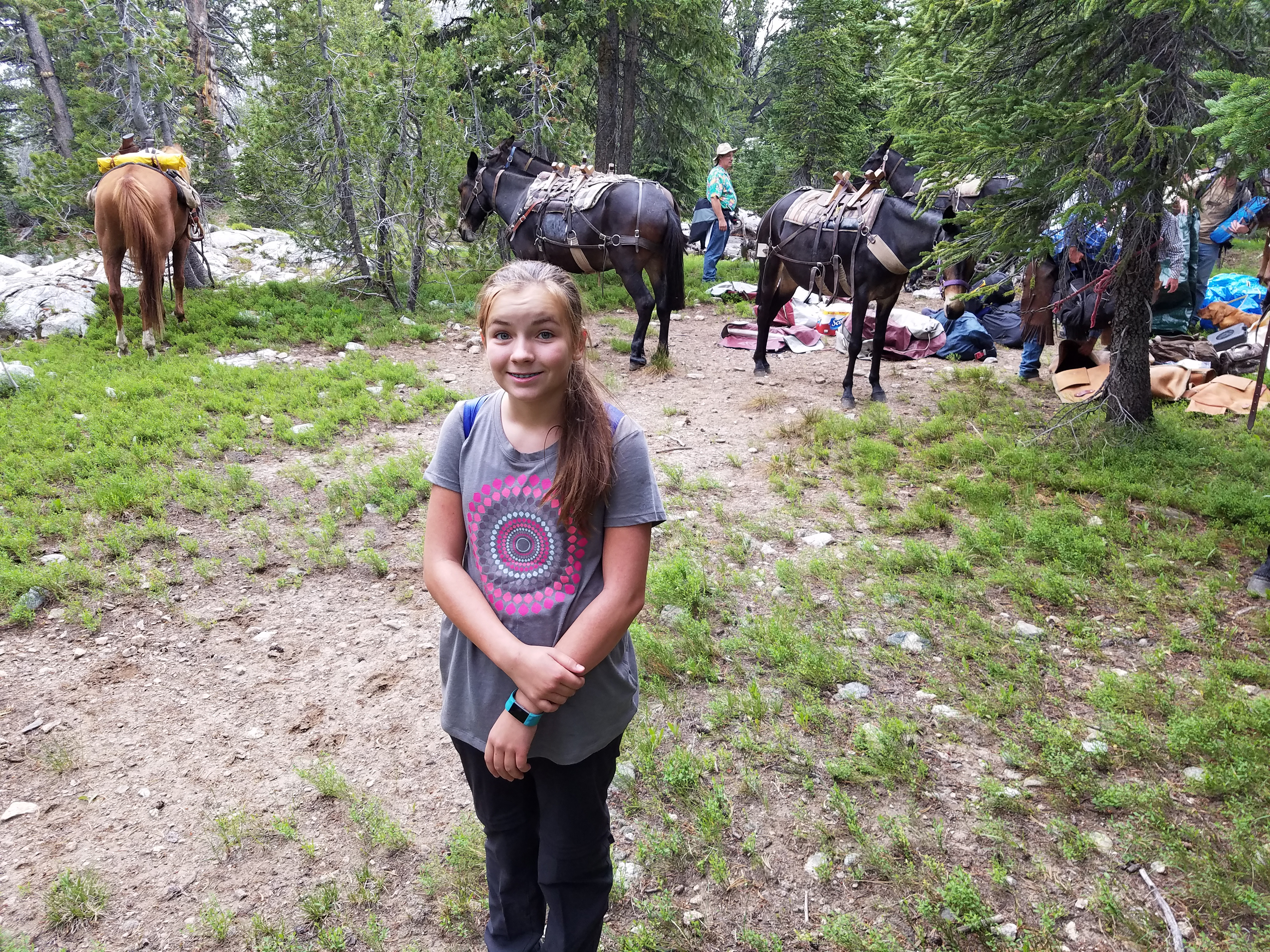 2017 Wind River Trip - Day 2 - Boulder Lake to Mt. Victor Basecamp (17.53 Miles, 4003 ft. Climb) (Wind River Range, Wyoming) 