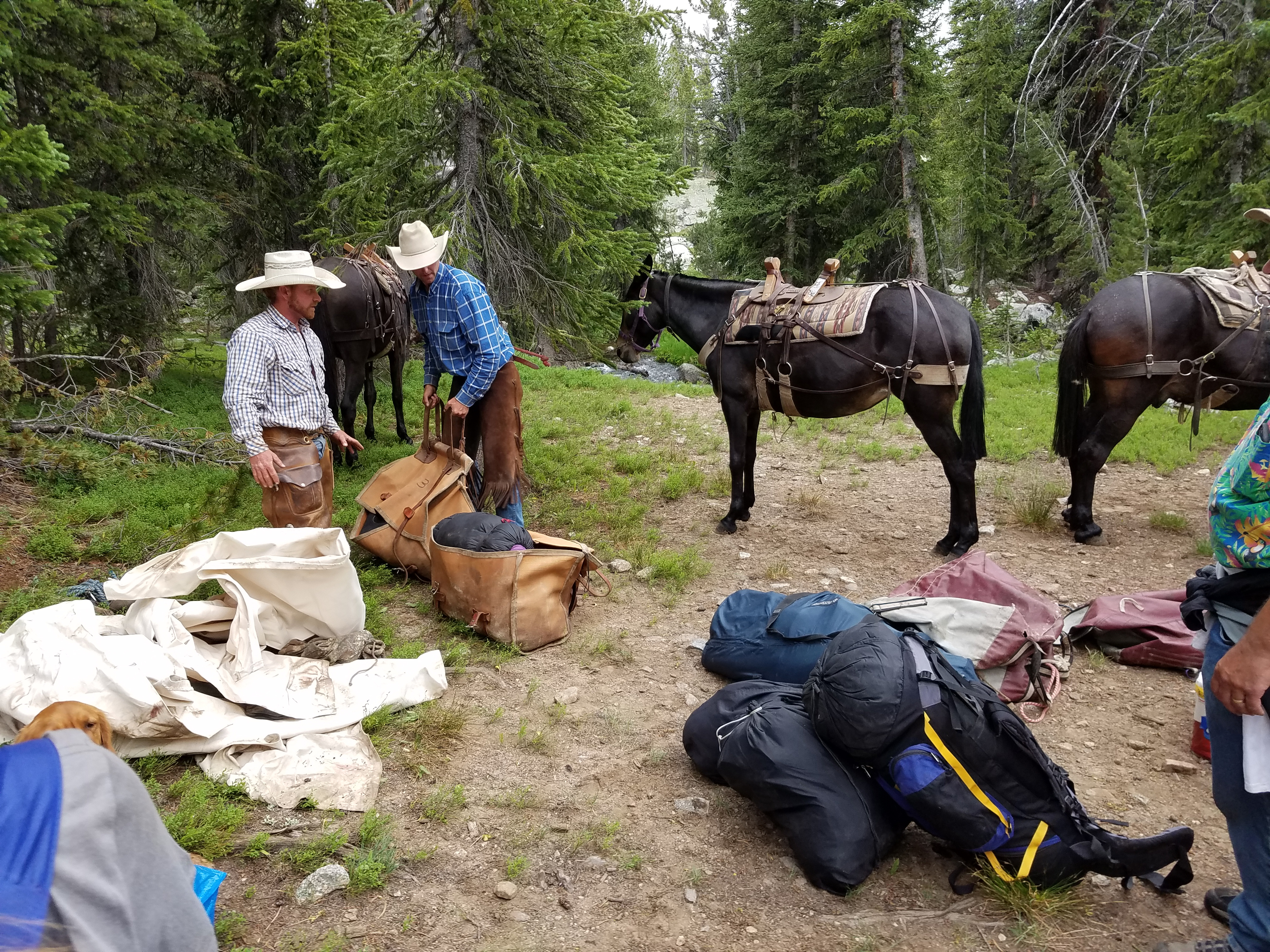 2017 Wind River Trip - Day 2 - Boulder Lake to Mt. Victor Basecamp (17.53 Miles, 4003 ft. Climb) (Wind River Range, Wyoming) 