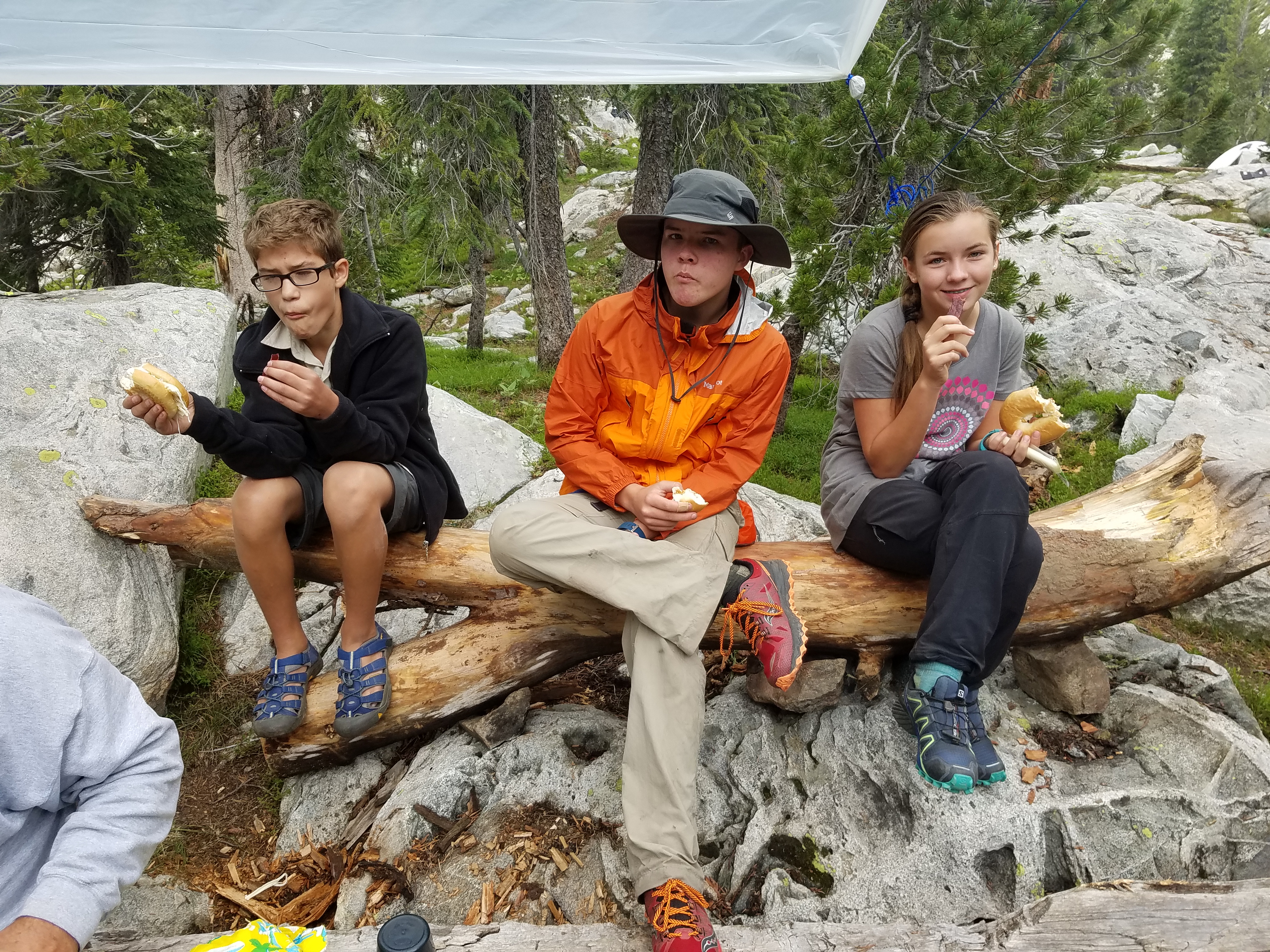 2017 Wind River Trip - Day 3 - Setting up Camp, Hailstorm, Fishing at Victor Lake, Swimming Like A Bald Eagle, Fresh Fish for Dinner (Wind River Range, Wyoming)