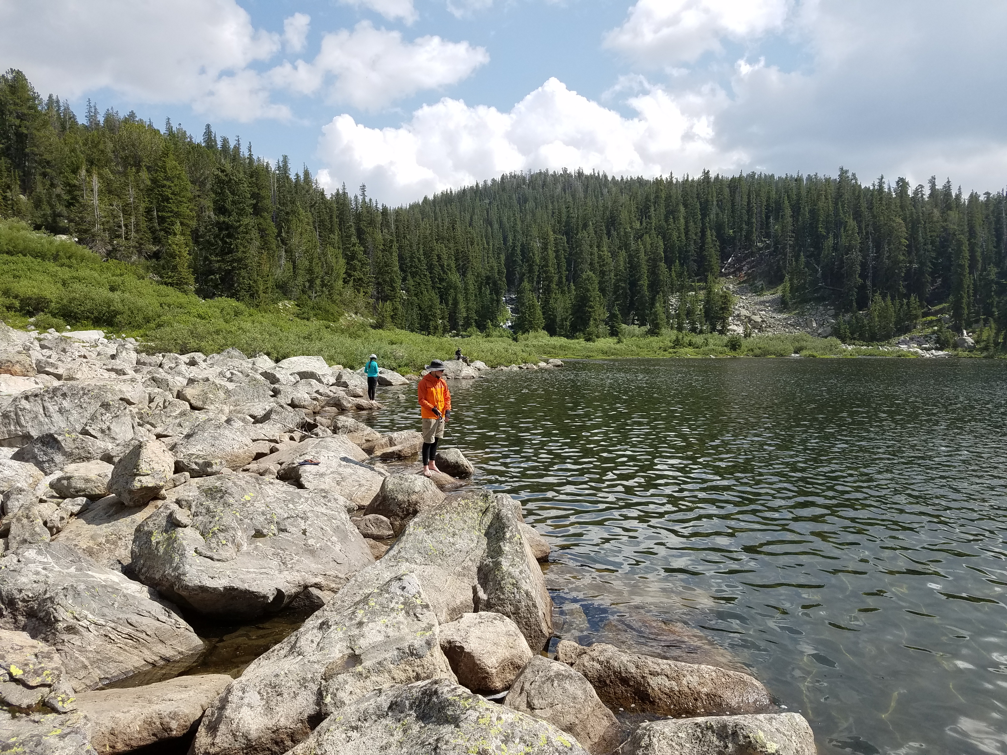 2017 Wind River Trip - Day 3 - Setting up Camp, Hailstorm, Fishing at Victor Lake, Swimming Like A Bald Eagle, Fresh Fish for Dinner (Wind River Range, Wyoming)