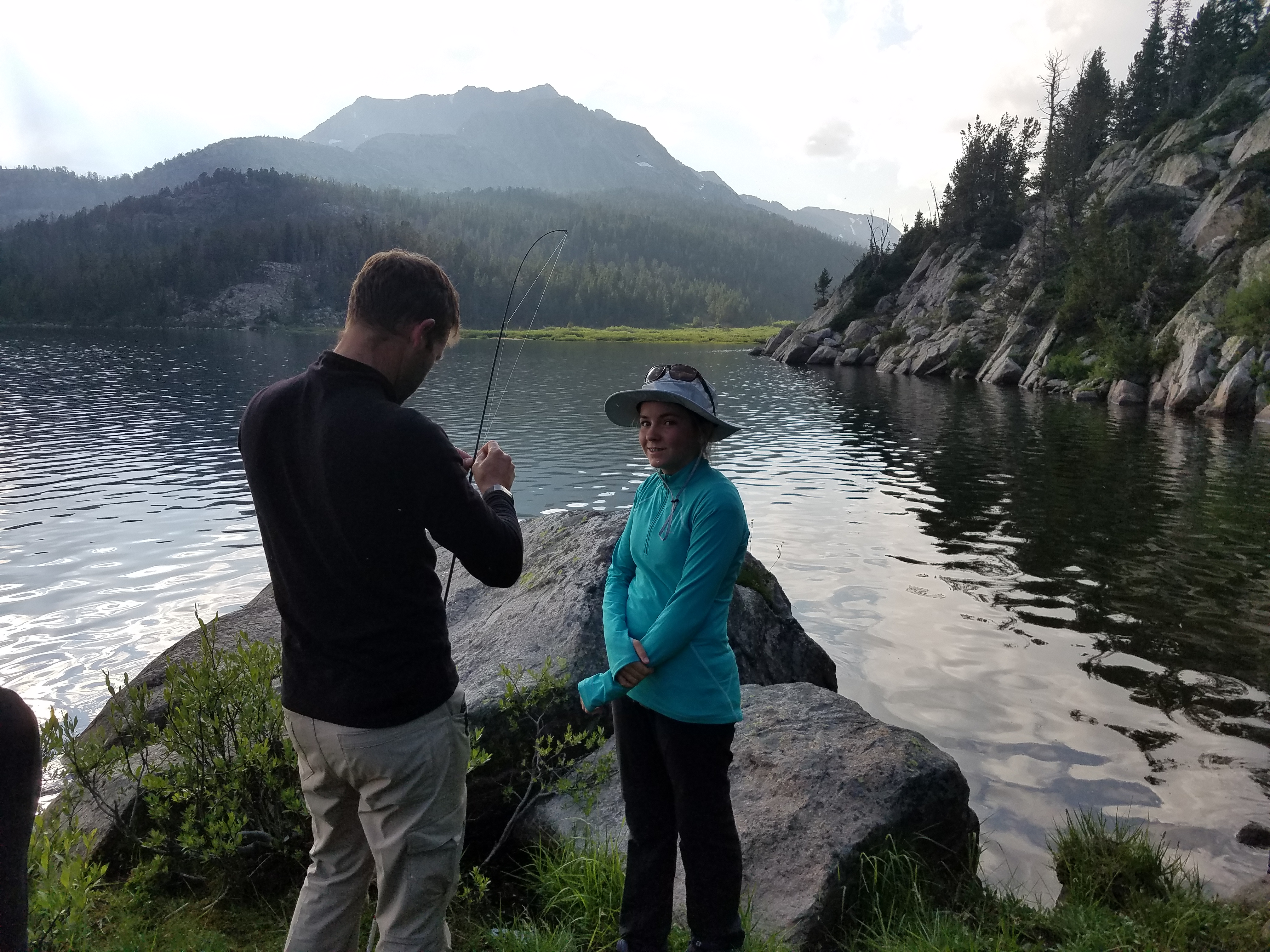 2017 Wind River Trip - Day 3 - Setting up Camp, Hailstorm, Fishing at Victor Lake, Swimming Like A Bald Eagle, Fresh Fish for Dinner (Wind River Range, Wyoming)