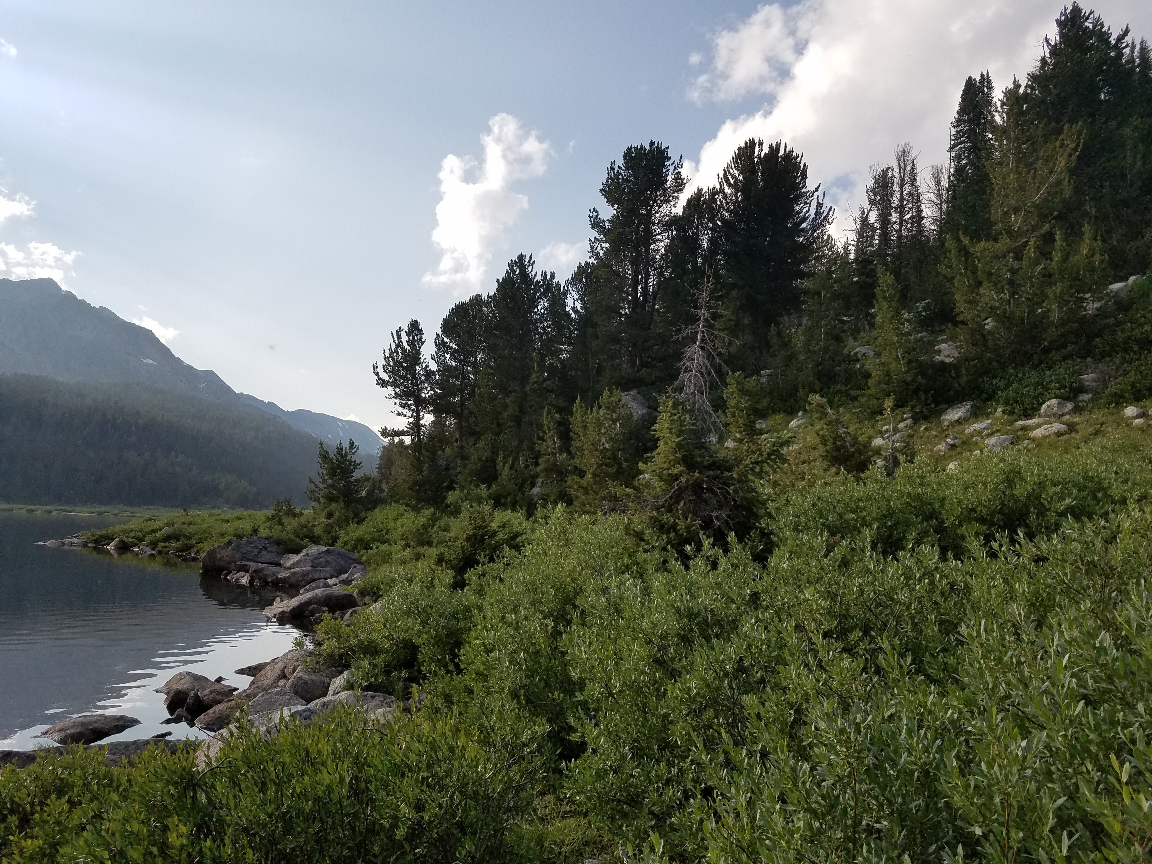 2017 Wind River Trip - Day 3 - Setting up Camp, Hailstorm, Fishing at Victor Lake, Swimming Like A Bald Eagle, Fresh Fish for Dinner (Wind River Range, Wyoming)