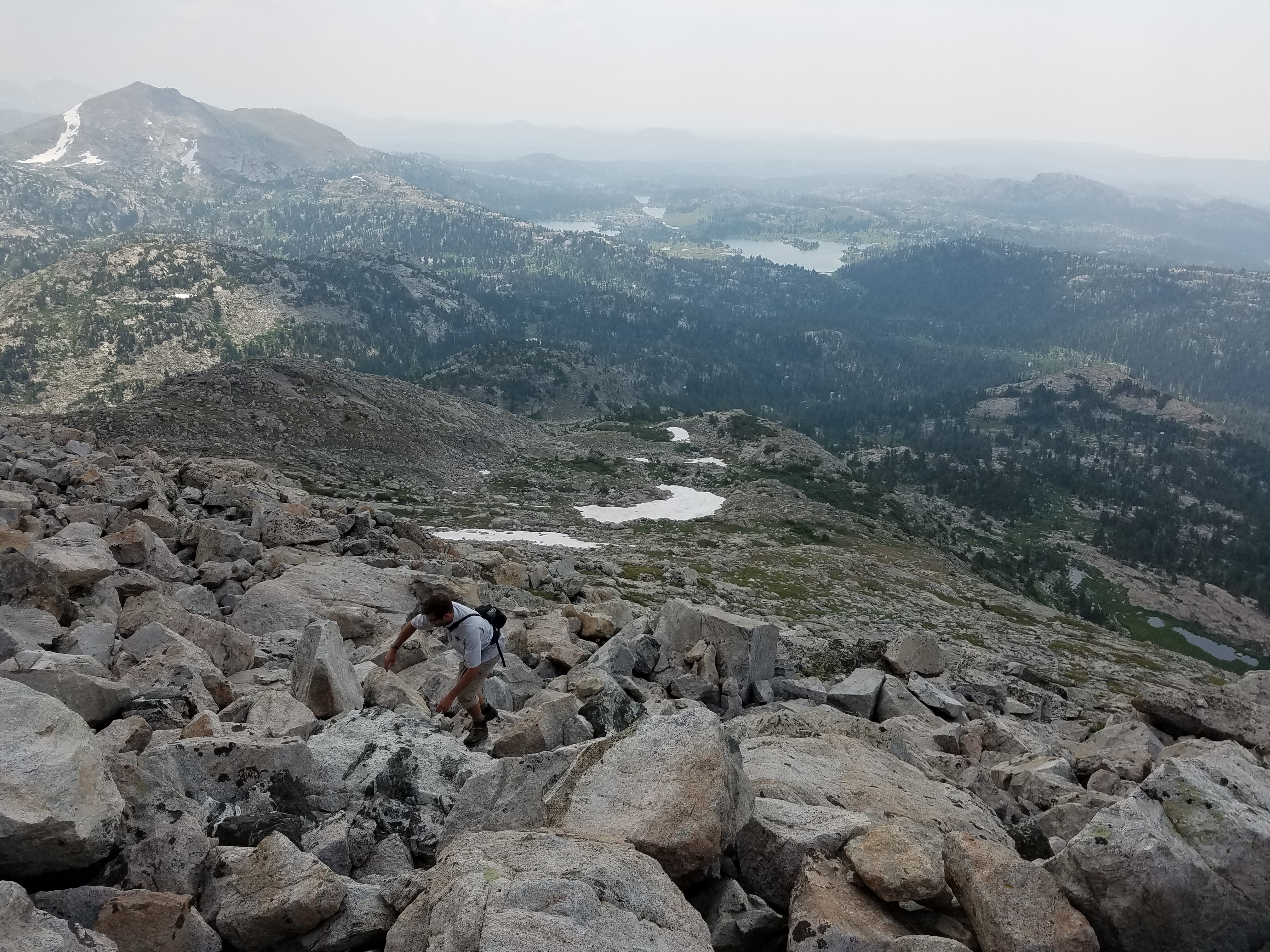 2017 Wind River Trip - Day 4 - Climbing Mount Victor (12,244 ft. Summit), American Pika, Richard's 1978 Fishing License, Mark's 1979 Driving Permit, Meteor Shower (Wind River Range, Wyoming)