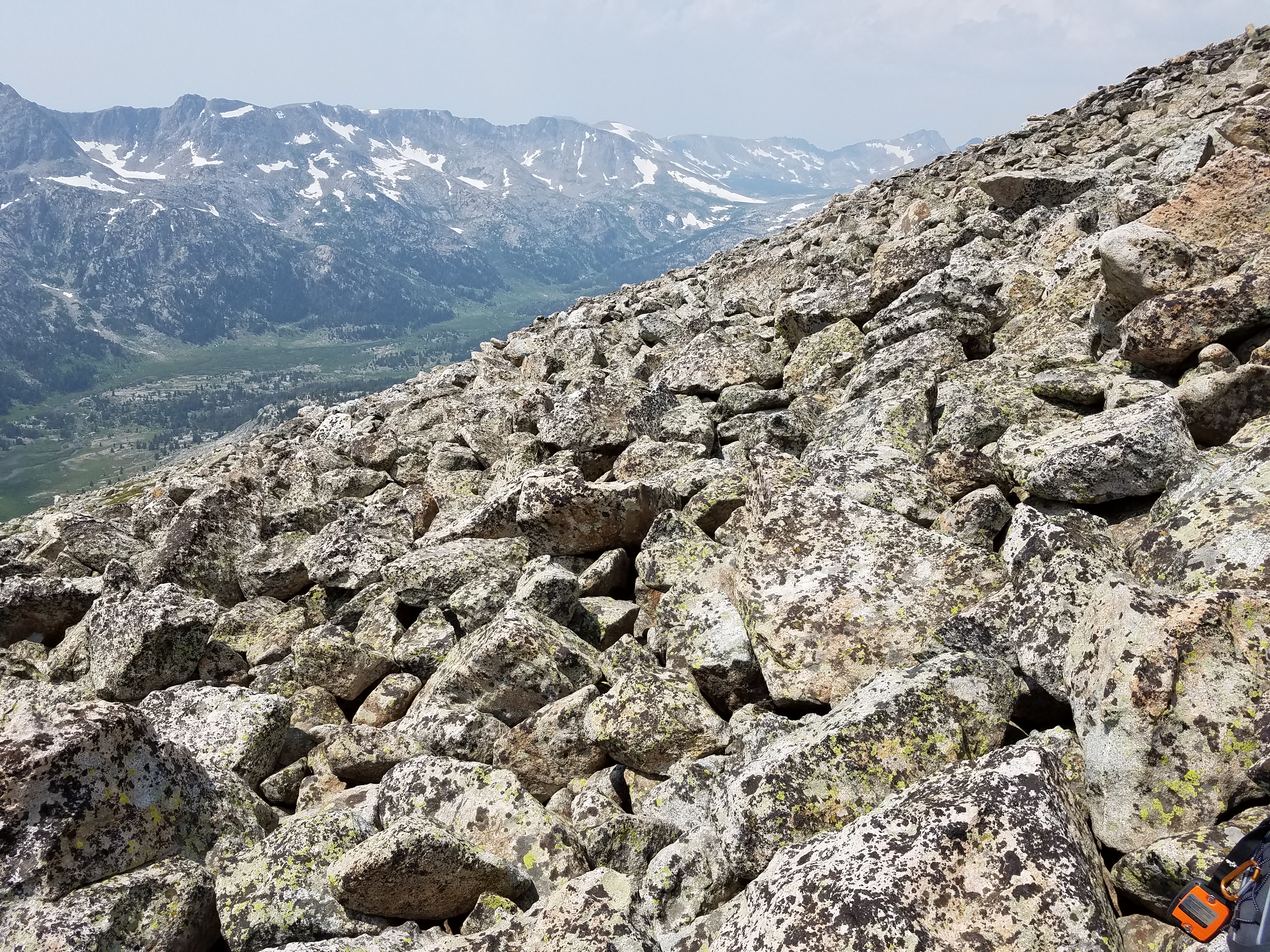 2017 Wind River Trip - Day 4 - Climbing Mount Victor (12,244 ft. Summit), American Pika, Richard's 1978 Fishing License, Mark's 1979 Driving Permit, Meteor Shower (Wind River Range, Wyoming)