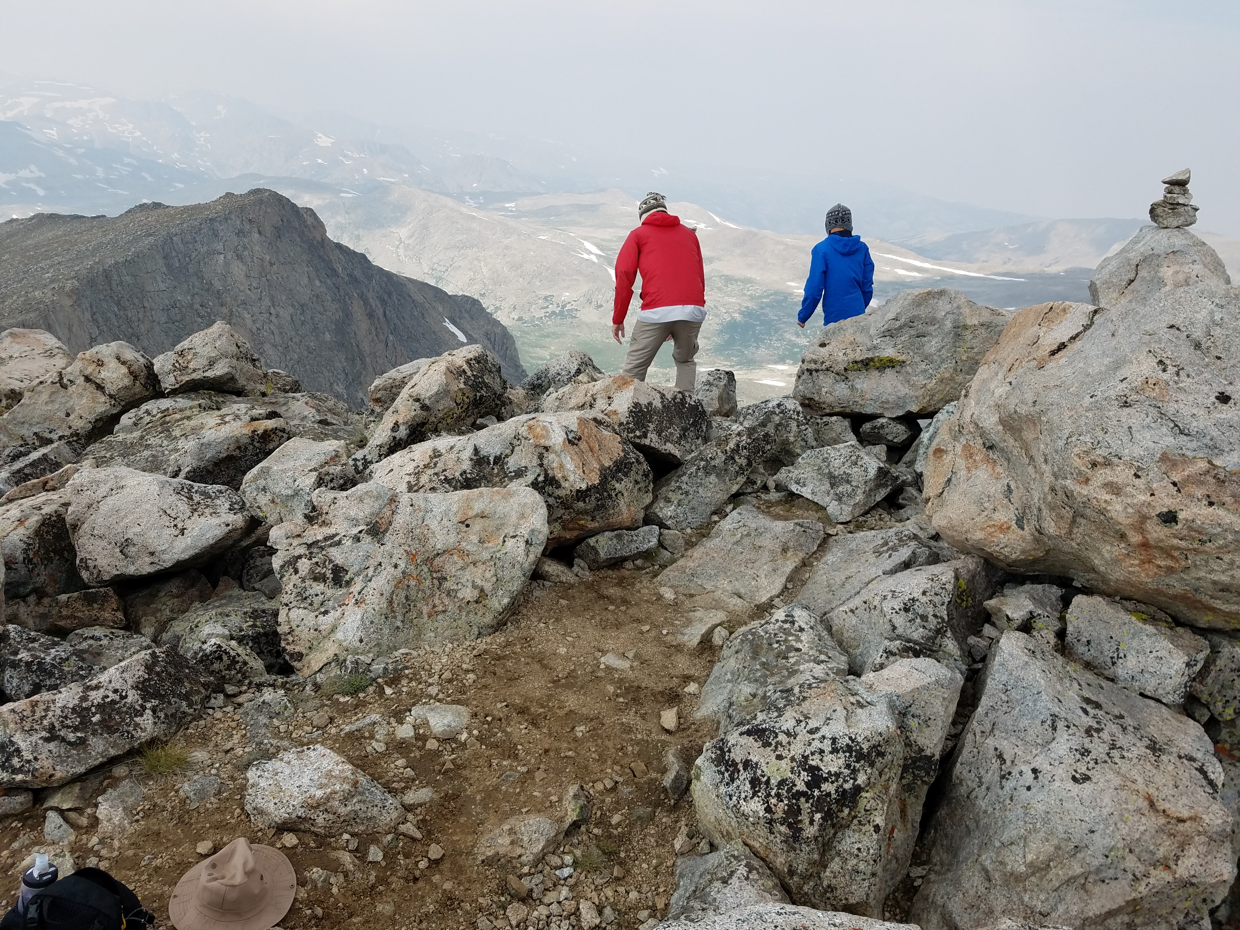 2017 Wind River Trip - Day 4 - Climbing Mount Victor (12,244 ft. Summit), American Pika, Richard's 1978 Fishing License, Mark's 1979 Driving Permit, Meteor Shower (Wind River Range, Wyoming)
