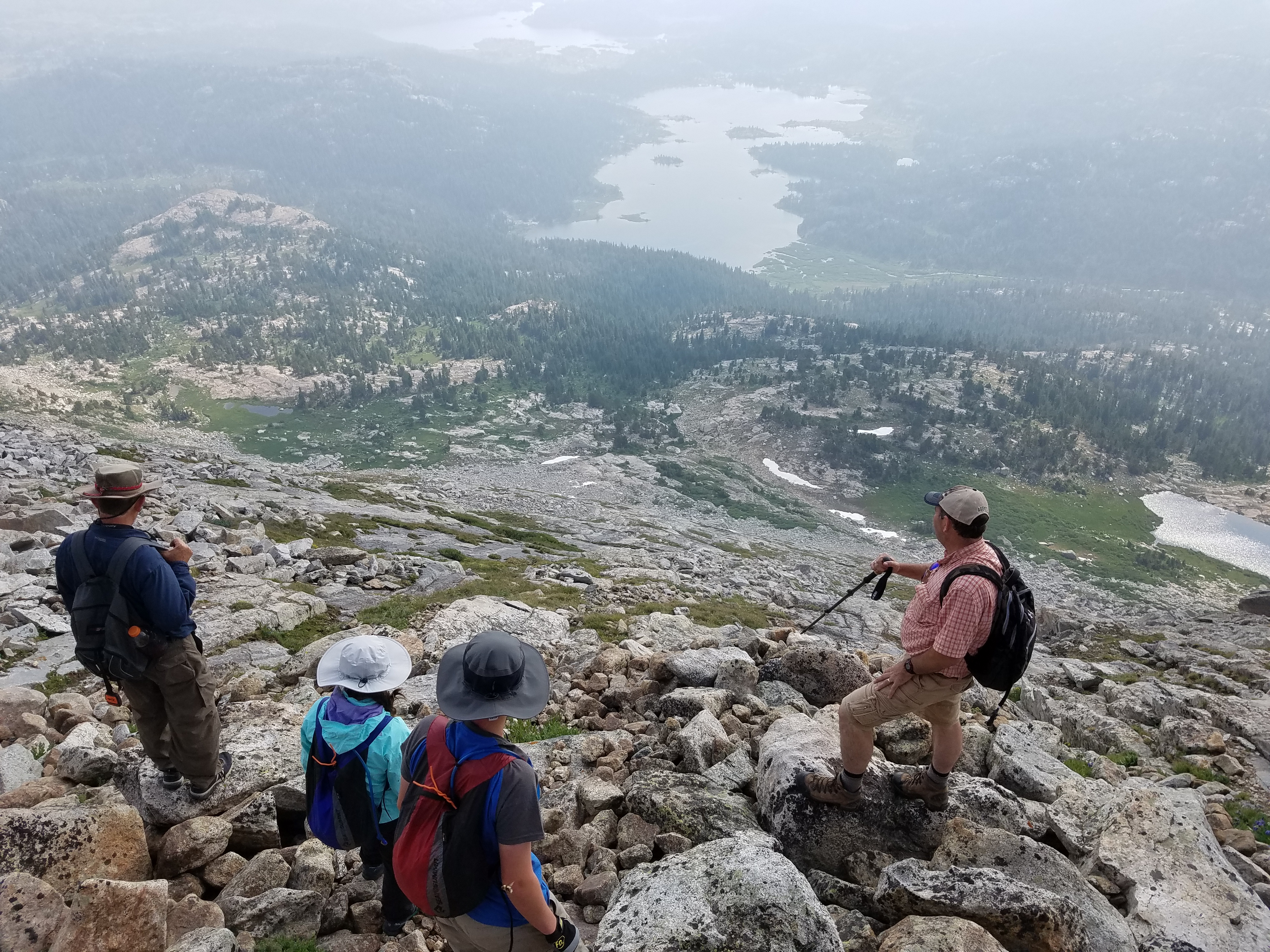 2017 Wind River Trip - Day 4 - Climbing Mount Victor (12,244 ft. Summit), American Pika, Richard's 1978 Fishing License, Mark's 1979 Driving Permit, Meteor Shower (Wind River Range, Wyoming)