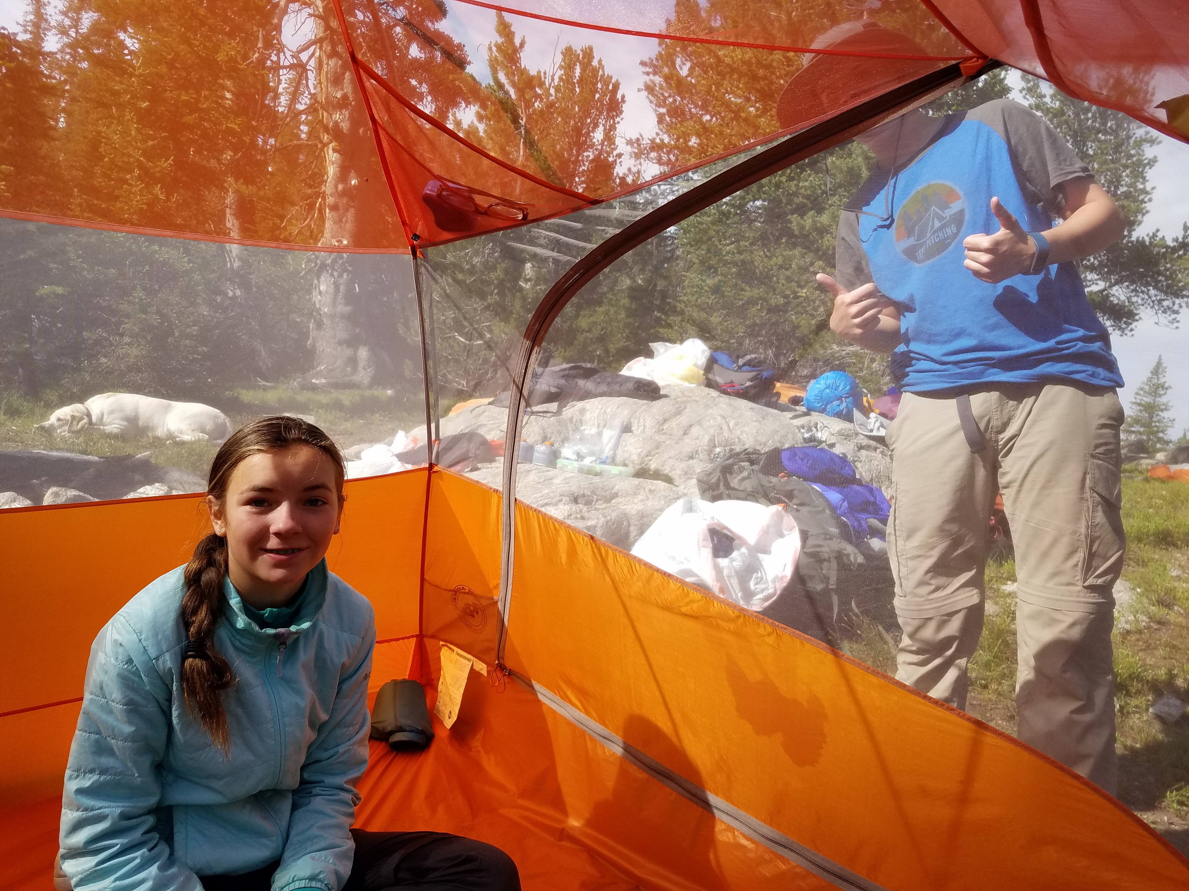 2017 Wind River Trip - Day 7 - Mount Victor Base Camp to Coyote Lake, Zack's Bloody Nose, Old Cabin (Wind River Range, Wyoming)