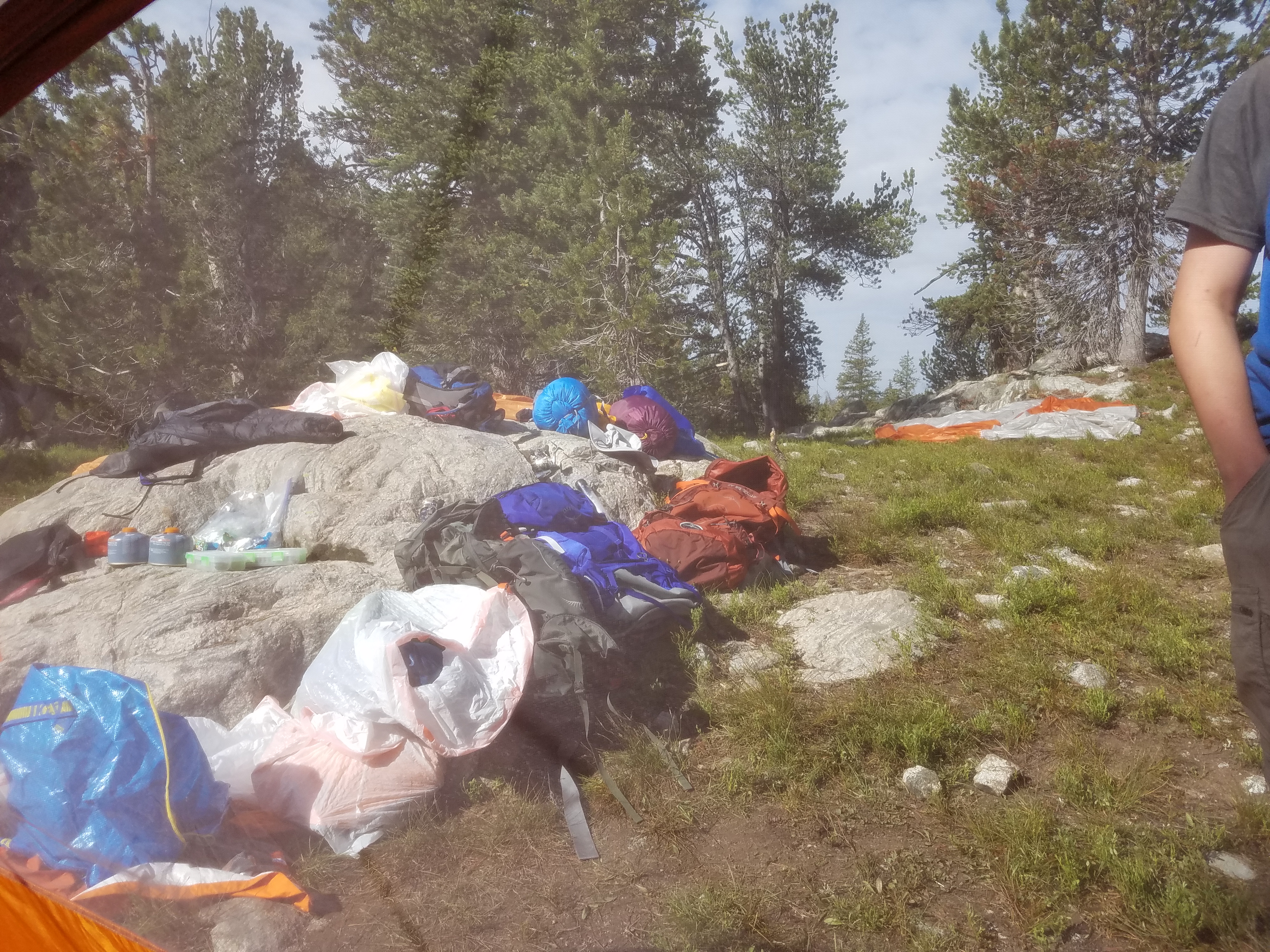 2017 Wind River Trip - Day 7 - Mount Victor Base Camp to Coyote Lake, Zack's Bloody Nose, Old Cabin (Wind River Range, Wyoming)