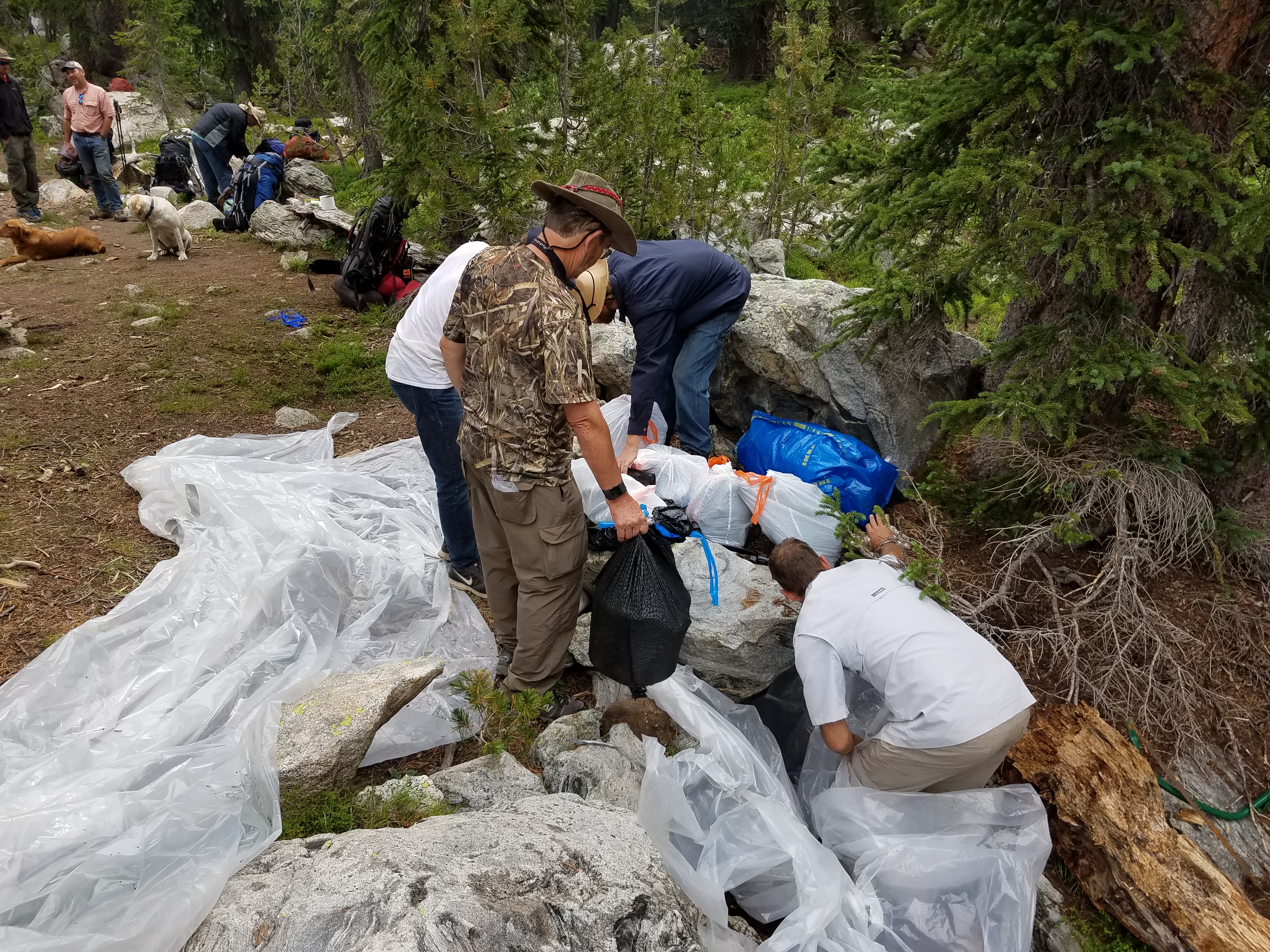 2017 Wind River Trip - Day 7 - Mount Victor Base Camp to Coyote Lake, Zack's Bloody Nose, Old Cabin (Wind River Range, Wyoming)