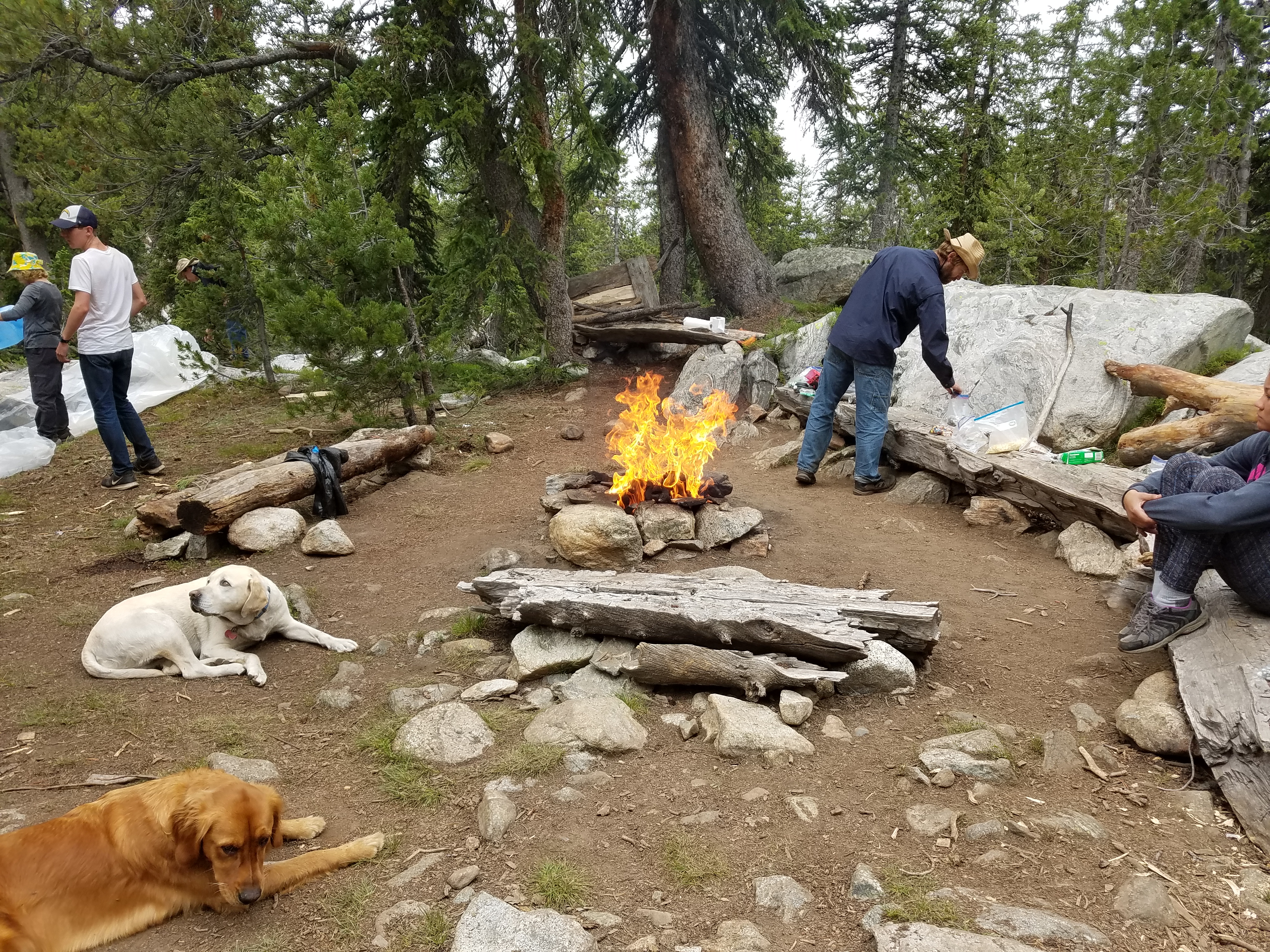 2017 Wind River Trip - Day 7 - Mount Victor Base Camp to Coyote Lake, Zack's Bloody Nose, Old Cabin (Wind River Range, Wyoming)