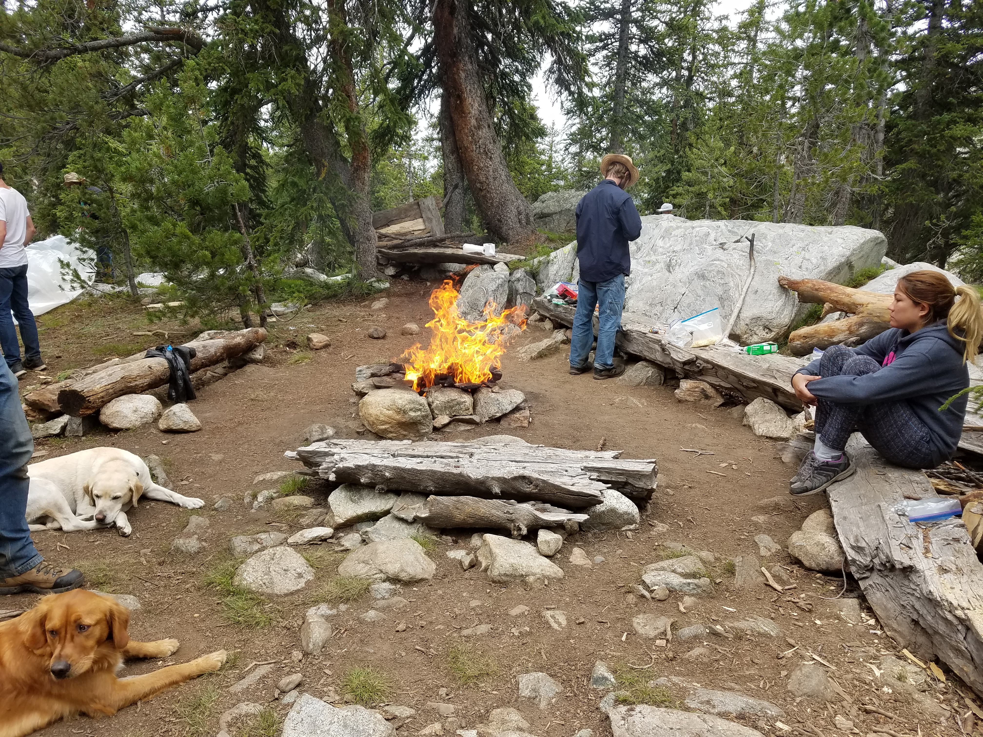 2017 Wind River Trip - Day 7 - Mount Victor Base Camp to Coyote Lake, Zack's Bloody Nose, Old Cabin (Wind River Range, Wyoming)