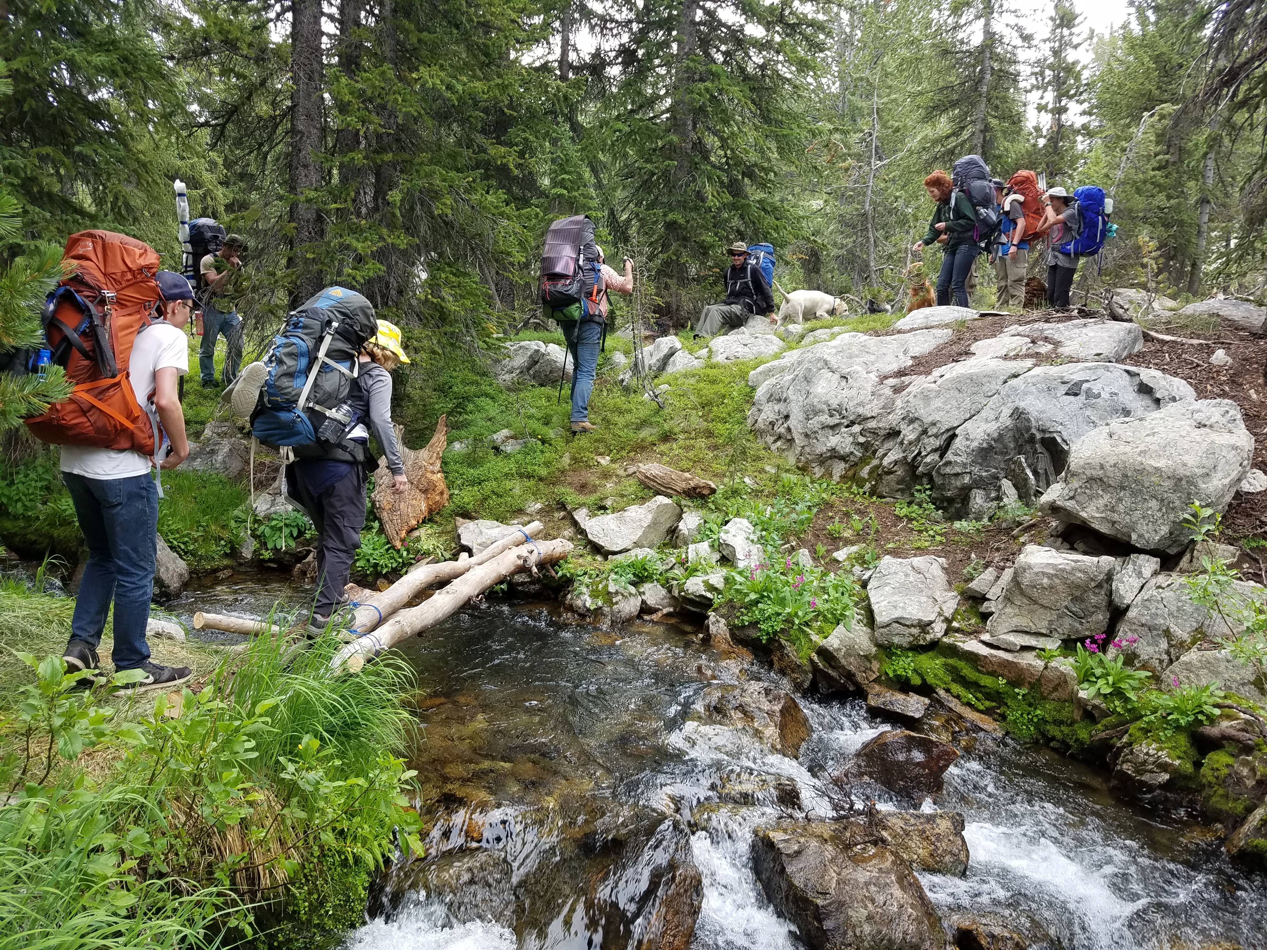 2017 Wind River Trip - Day 7 - Mount Victor Base Camp to Coyote Lake, Zack's Bloody Nose, Old Cabin (Wind River Range, Wyoming)