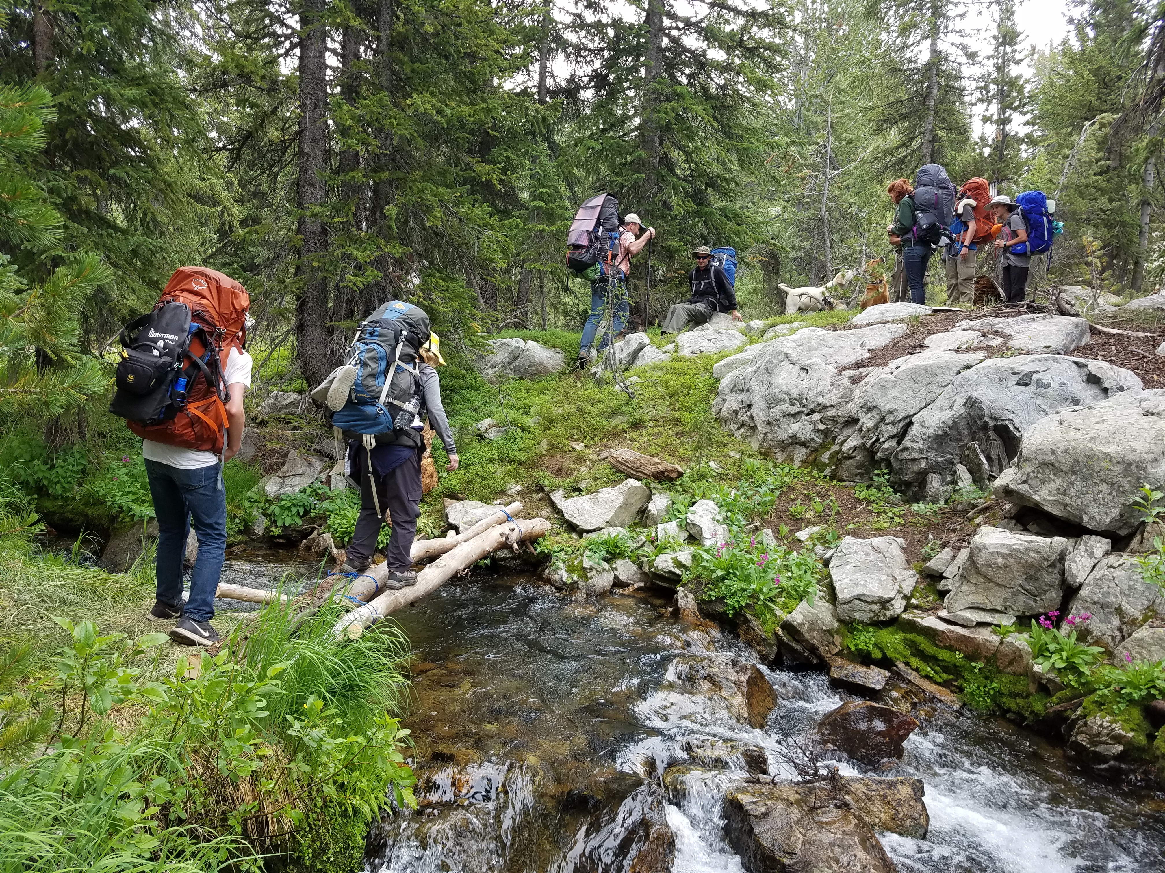 2017 Wind River Trip - Day 7 - Mount Victor Base Camp to Coyote Lake, Zack's Bloody Nose, Old Cabin (Wind River Range, Wyoming)