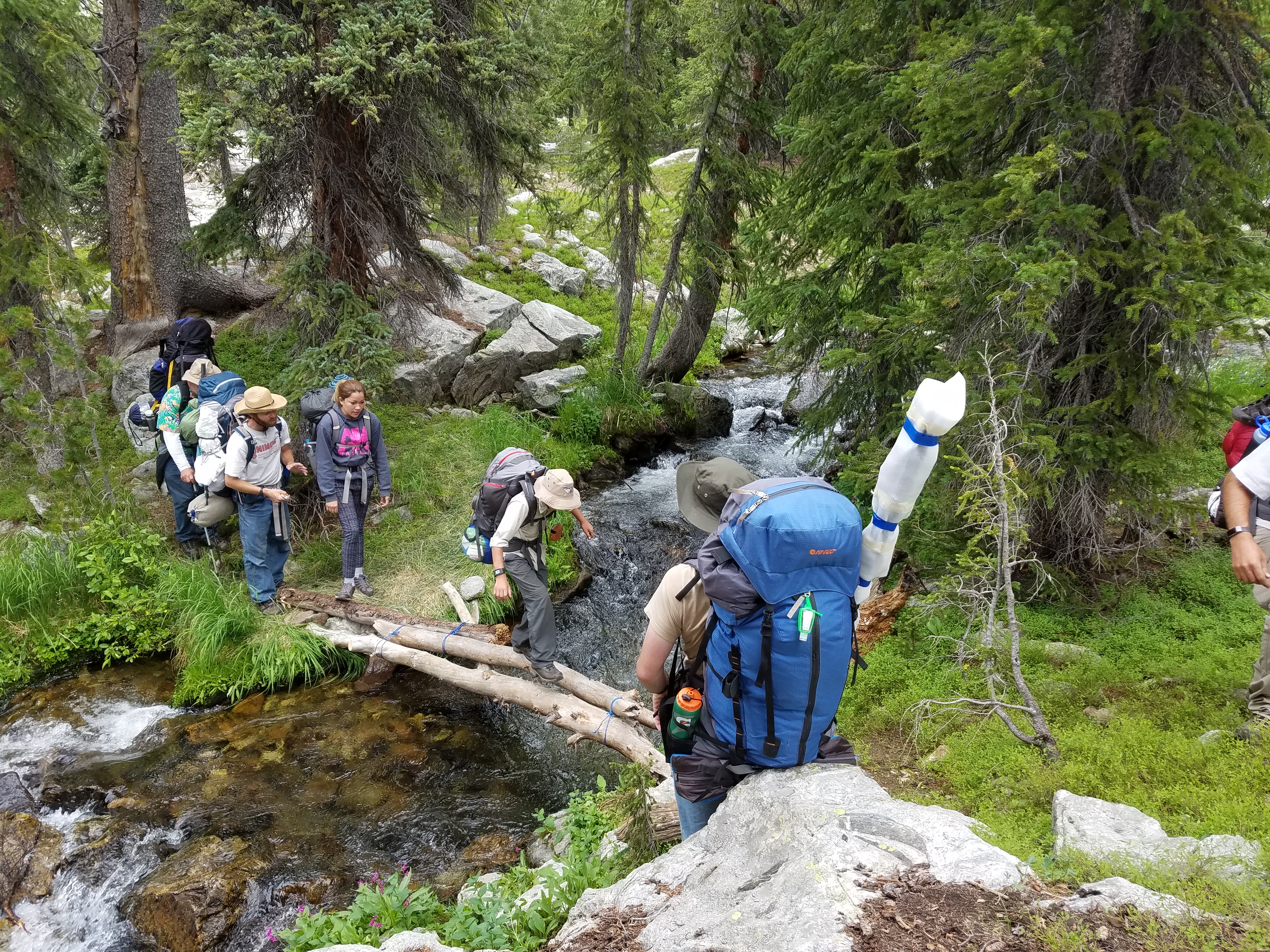 2017 Wind River Trip - Day 7 - Mount Victor Base Camp to Coyote Lake, Zack's Bloody Nose, Old Cabin (Wind River Range, Wyoming)