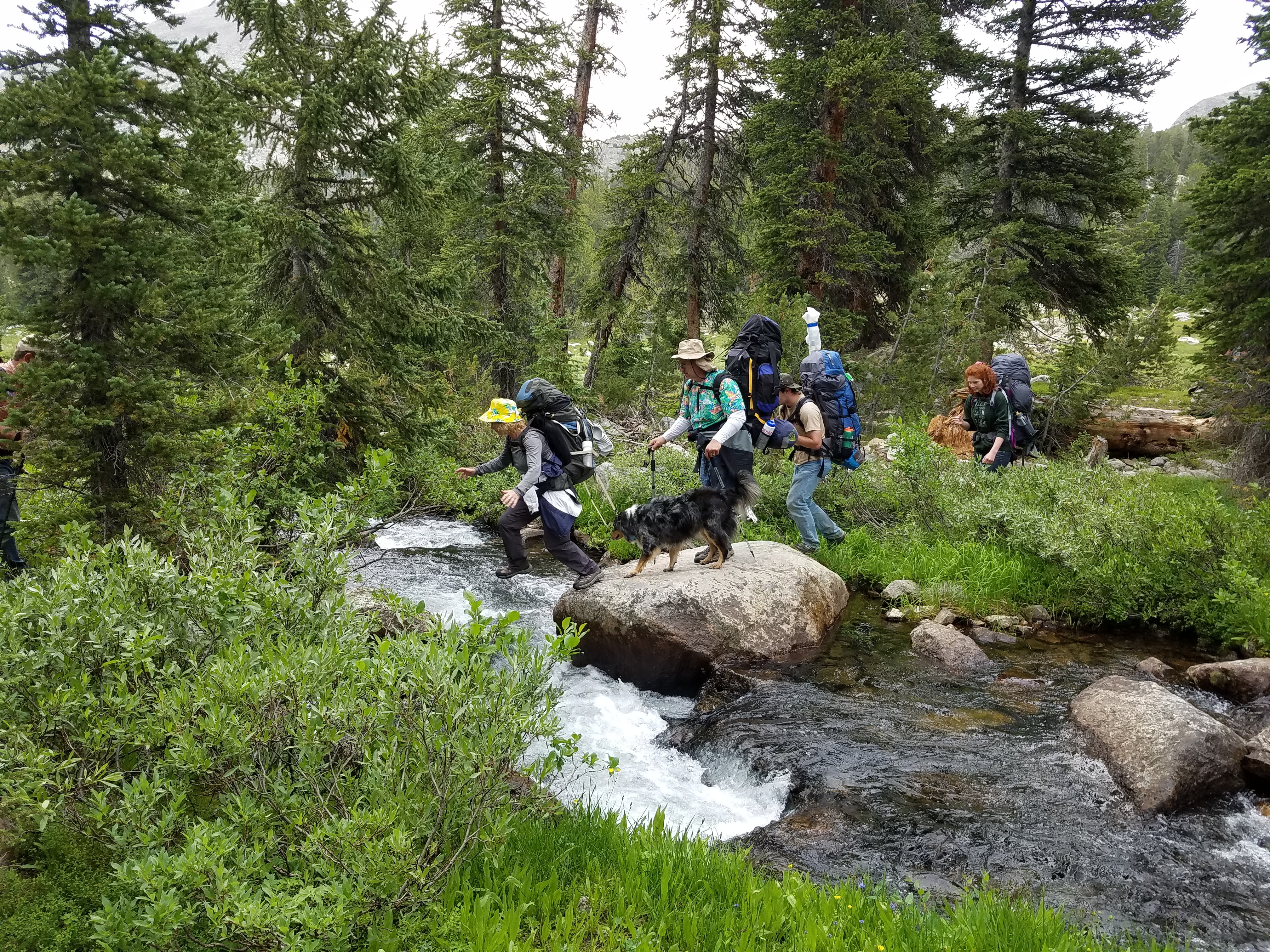 2017 Wind River Trip - Day 7 - Mount Victor Base Camp to Coyote Lake, Zack's Bloody Nose, Old Cabin (Wind River Range, Wyoming)