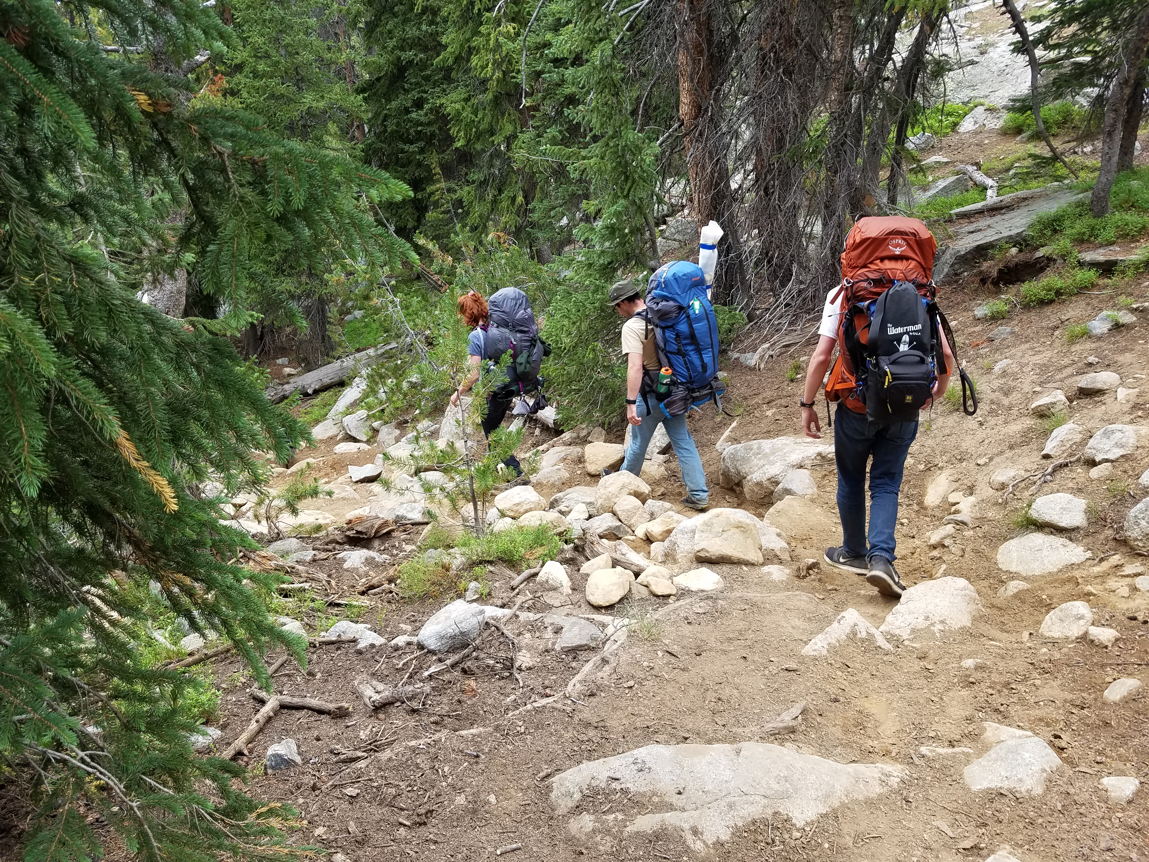 2017 Wind River Trip - Day 7 - Mount Victor Base Camp to Coyote Lake, Zack's Bloody Nose, Old Cabin (Wind River Range, Wyoming)