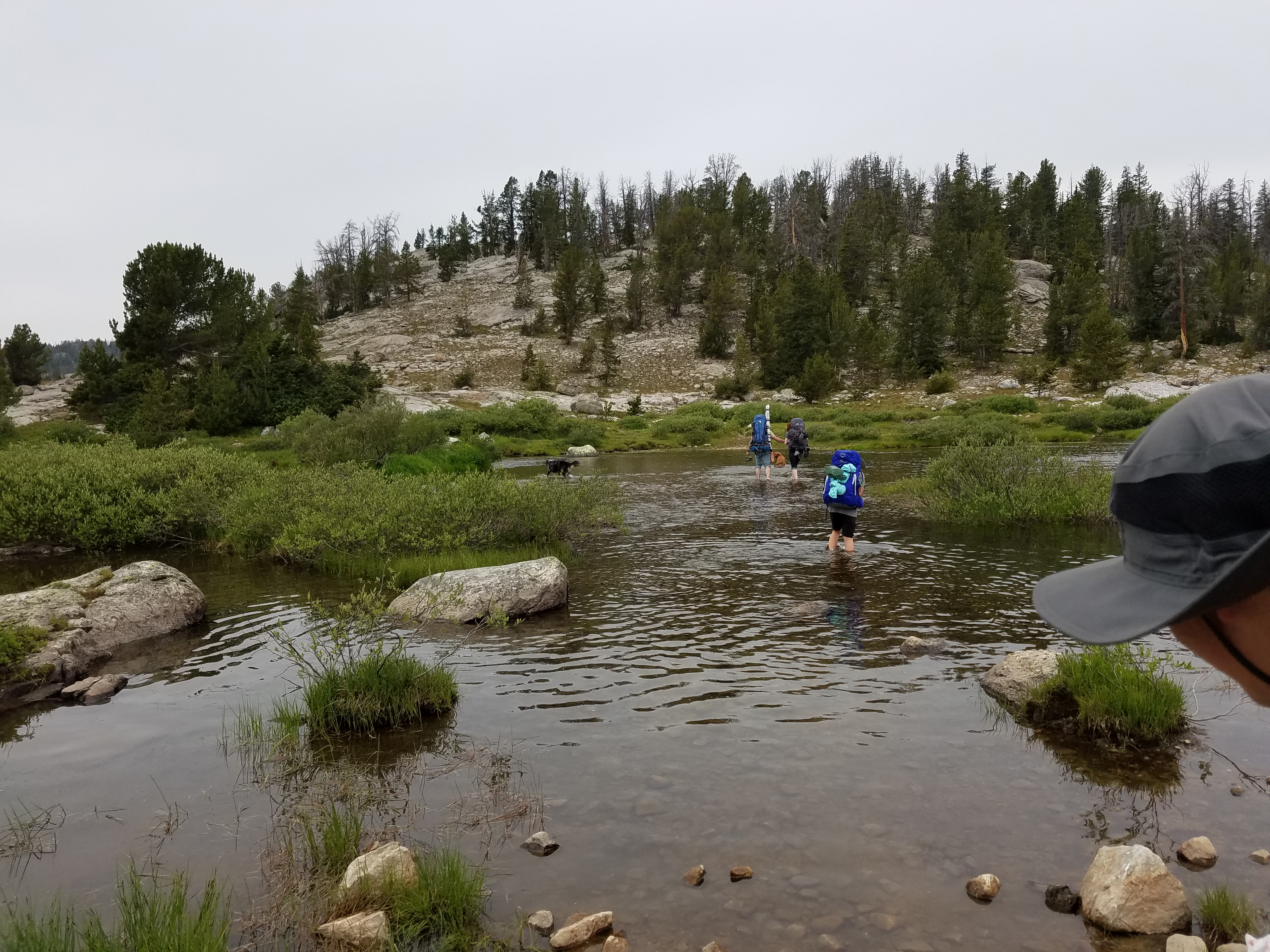 2017 Wind River Trip - Day 7 - Mount Victor Base Camp to Coyote Lake, Zack's Bloody Nose, Old Cabin (Wind River Range, Wyoming)