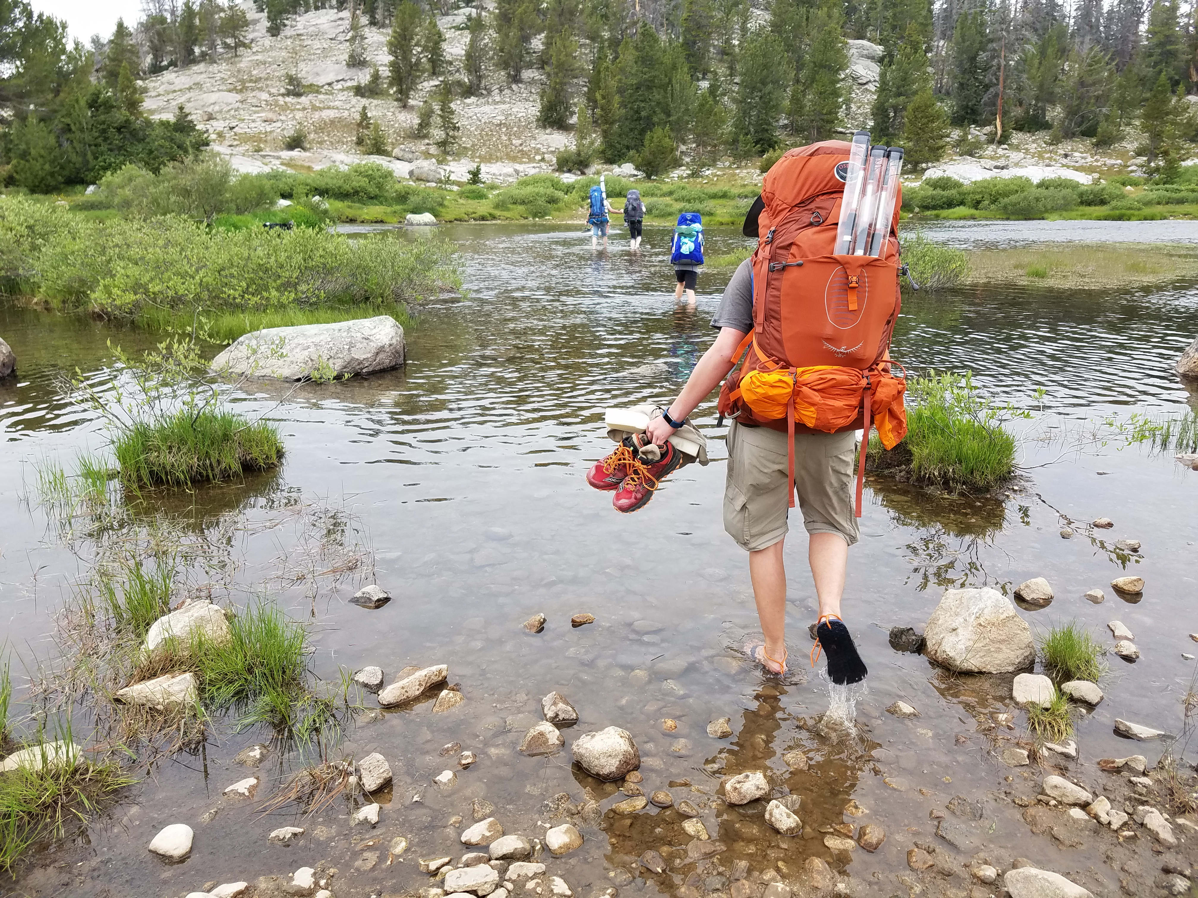 2017 Wind River Trip - Day 7 - Mount Victor Base Camp to Coyote Lake, Zack's Bloody Nose, Old Cabin (Wind River Range, Wyoming)