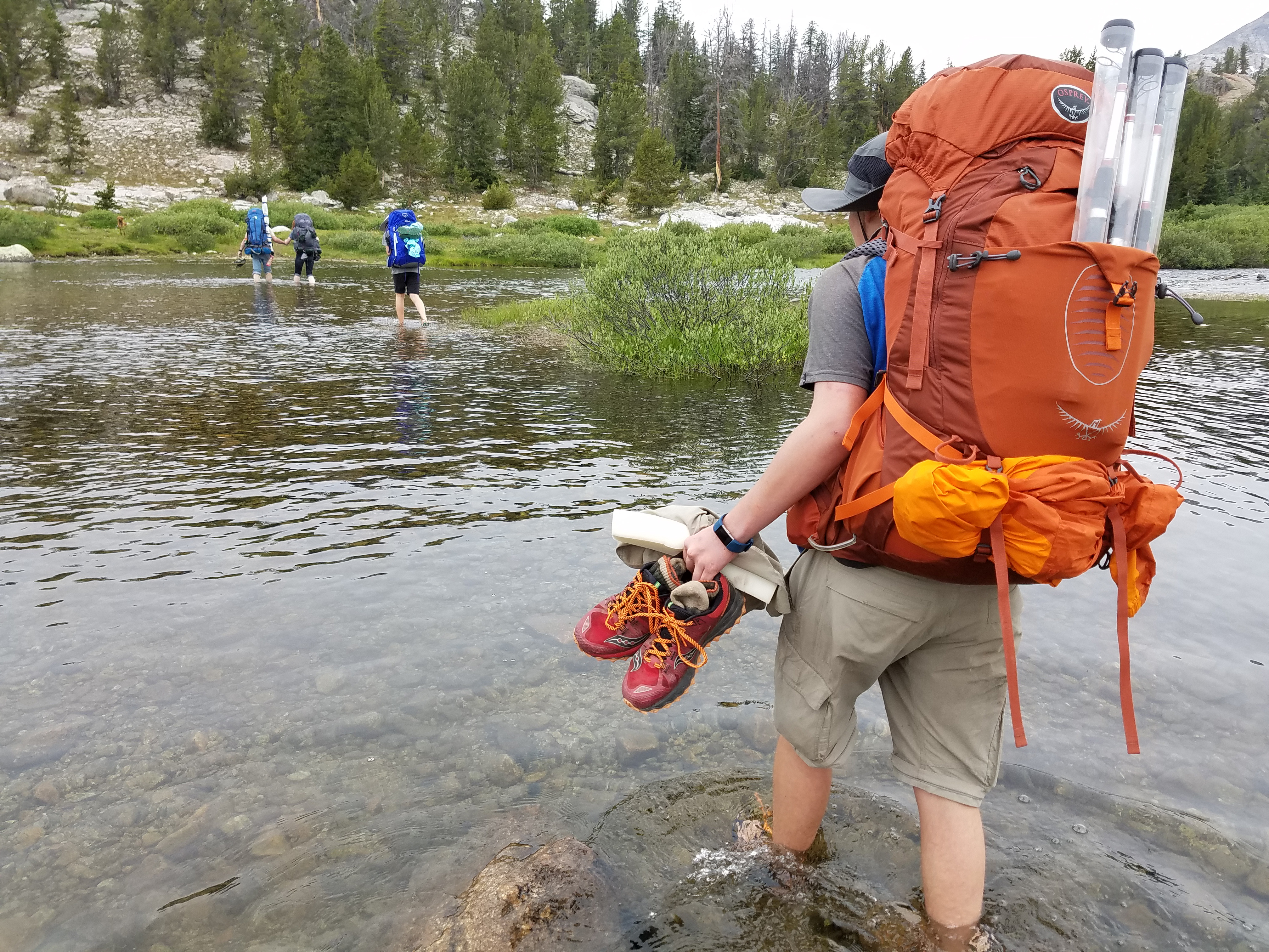 2017 Wind River Trip - Day 7 - Mount Victor Base Camp to Coyote Lake, Zack's Bloody Nose, Old Cabin (Wind River Range, Wyoming)