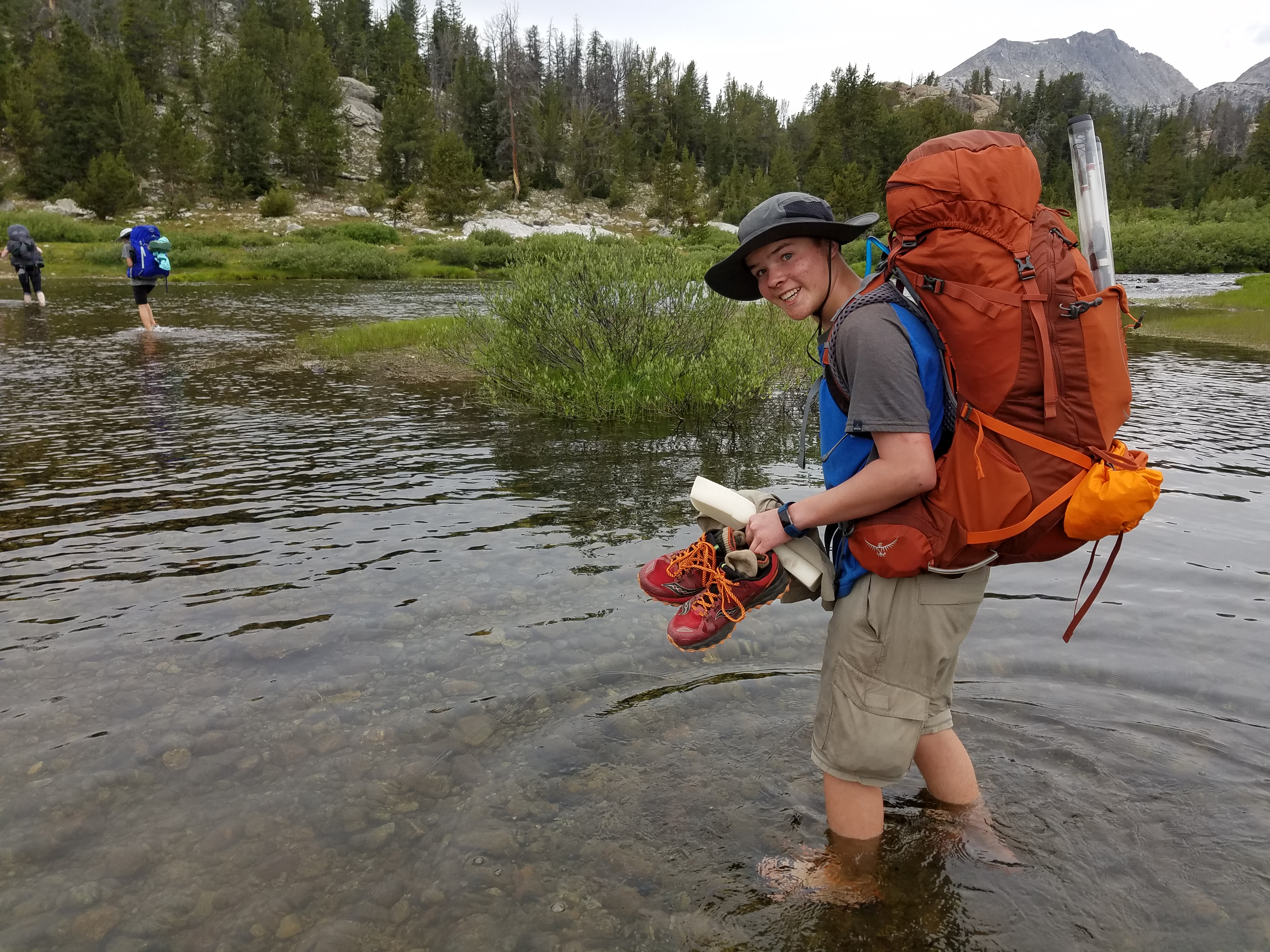 2017 Wind River Trip - Day 7 - Mount Victor Base Camp to Coyote Lake, Zack's Bloody Nose, Old Cabin (Wind River Range, Wyoming)