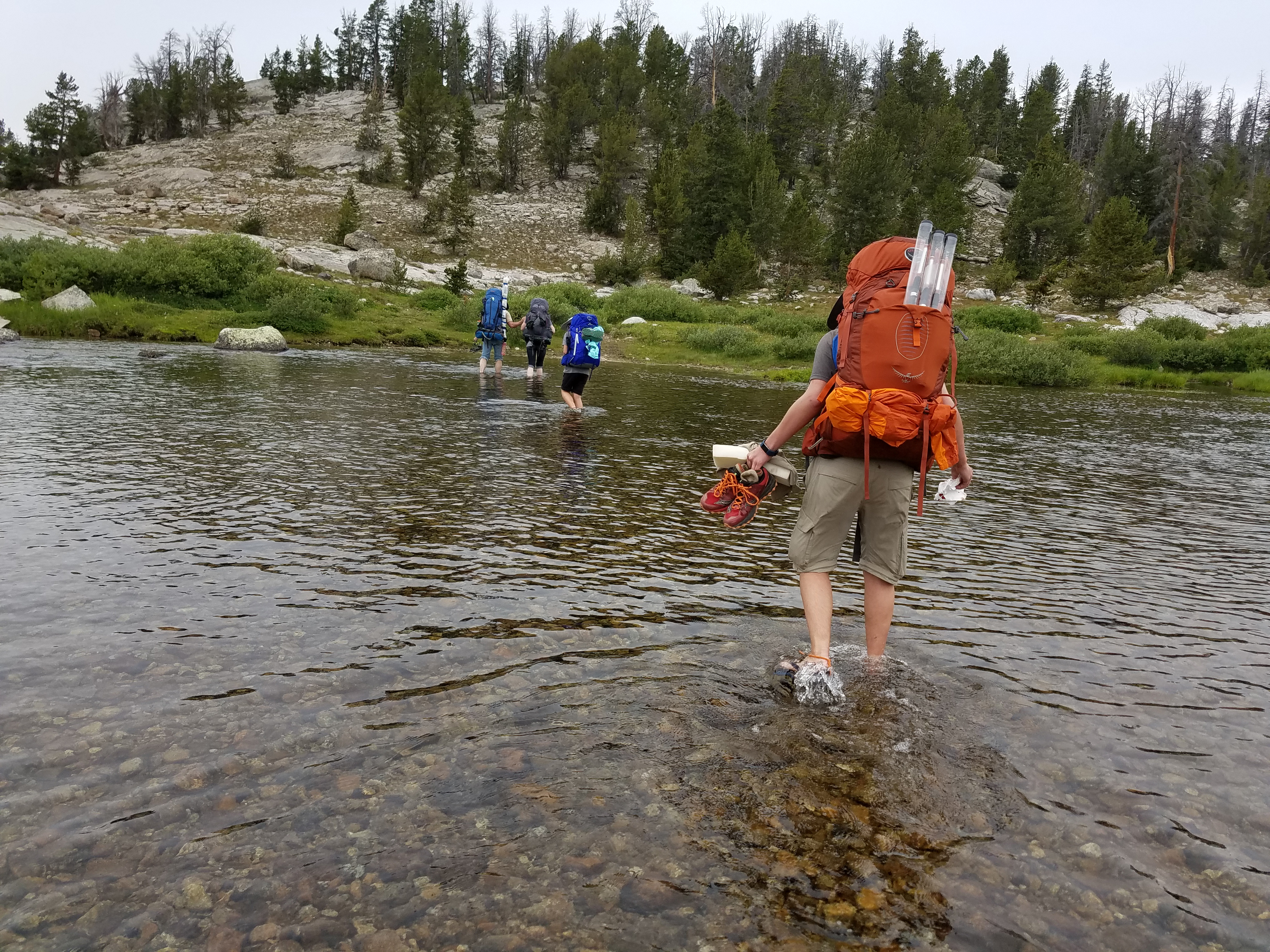 2017 Wind River Trip - Day 7 - Mount Victor Base Camp to Coyote Lake, Zack's Bloody Nose, Old Cabin (Wind River Range, Wyoming)