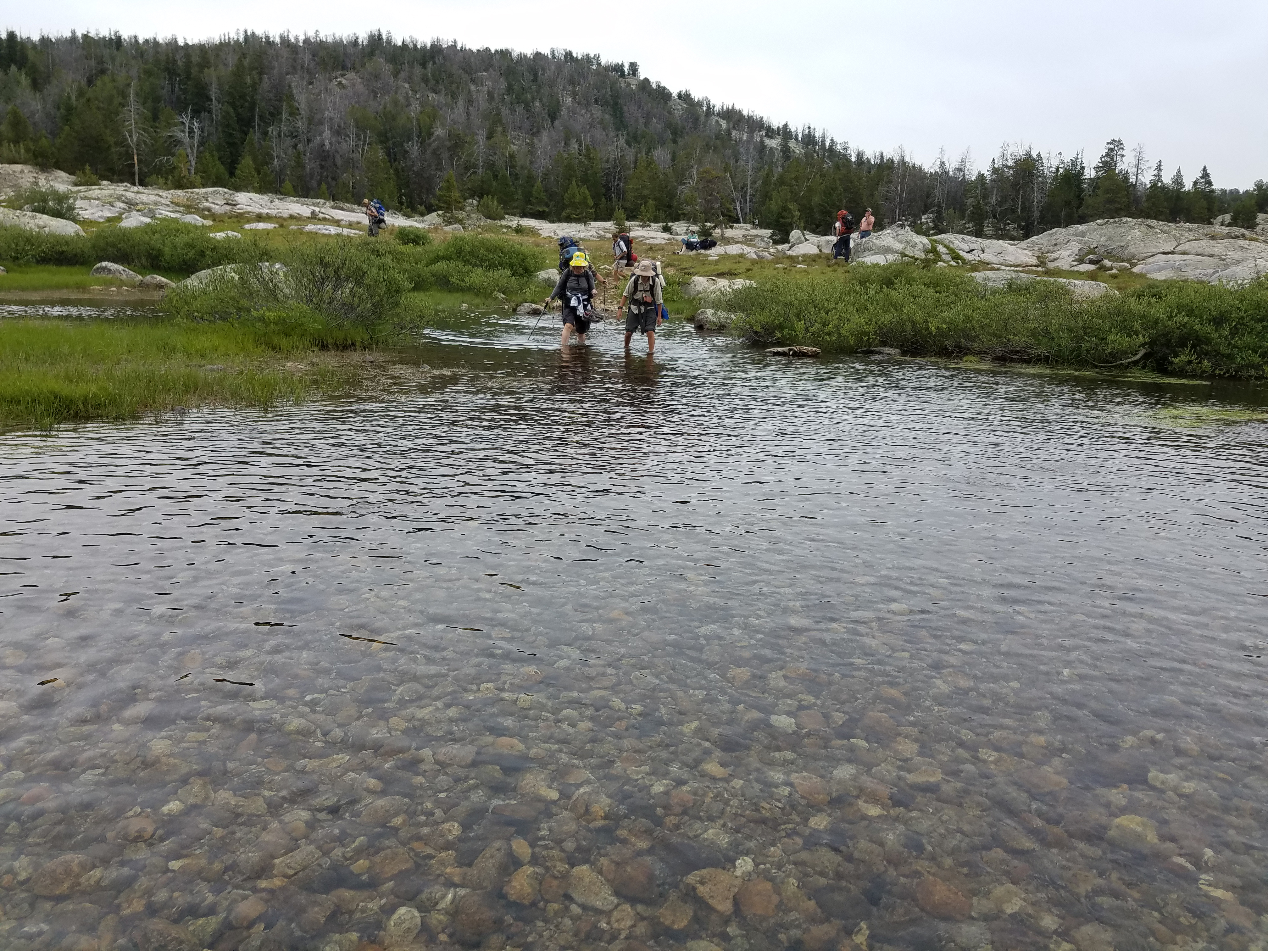 2017 Wind River Trip - Day 7 - Mount Victor Base Camp to Coyote Lake, Zack's Bloody Nose, Old Cabin (Wind River Range, Wyoming)