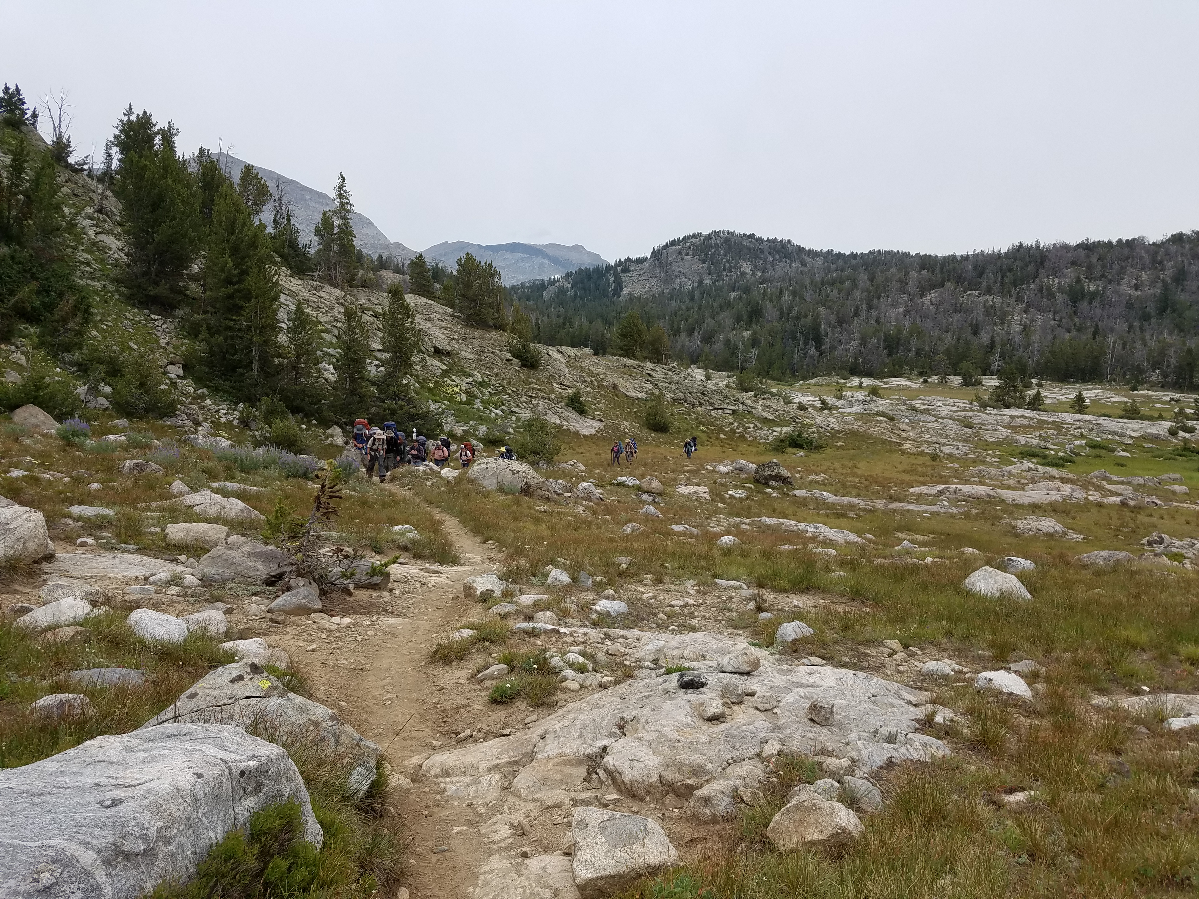 2017 Wind River Trip - Day 7 - Mount Victor Base Camp to Coyote Lake, Zack's Bloody Nose, Old Cabin (Wind River Range, Wyoming)