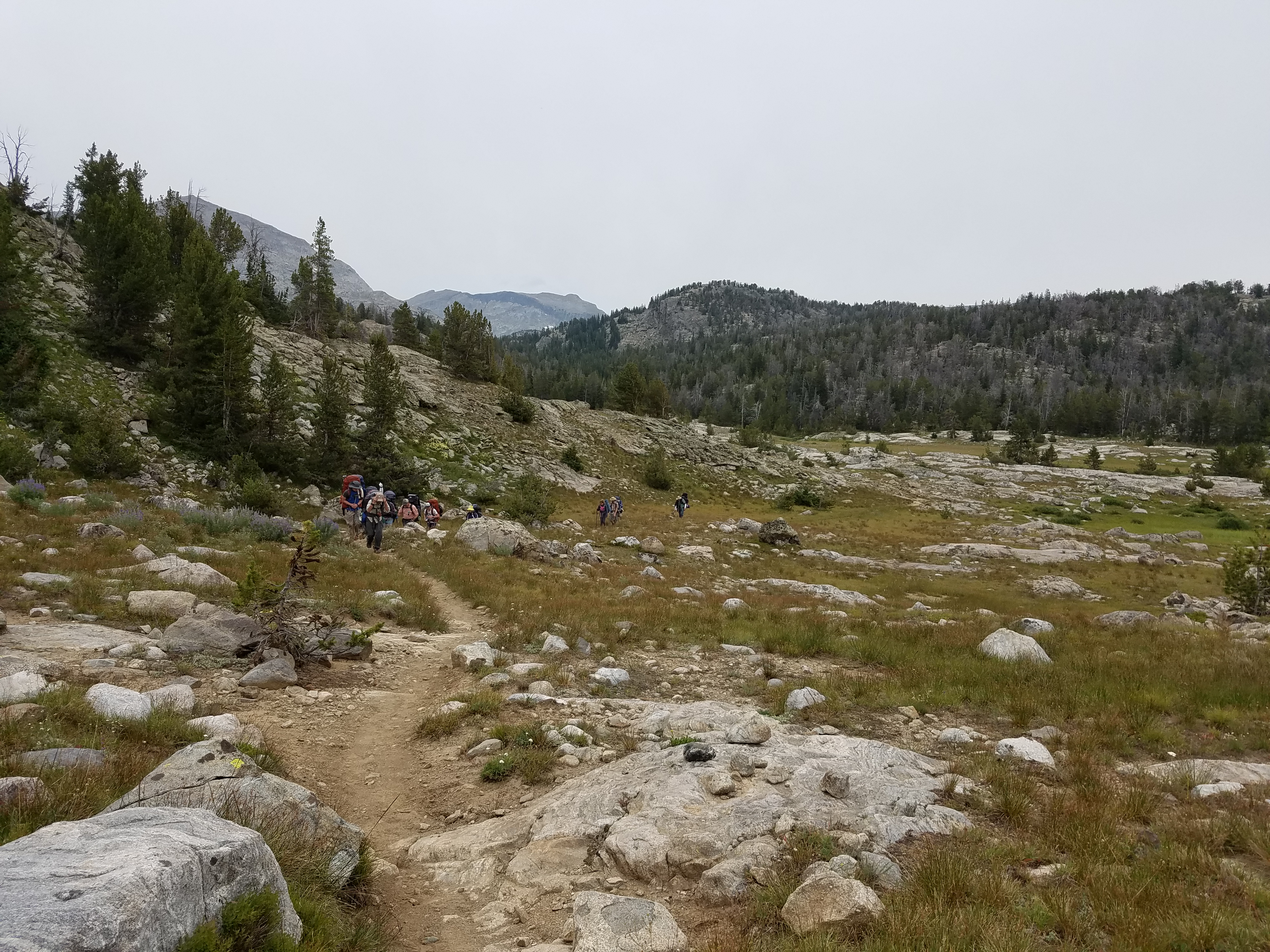 2017 Wind River Trip - Day 7 - Mount Victor Base Camp to Coyote Lake, Zack's Bloody Nose, Old Cabin (Wind River Range, Wyoming)