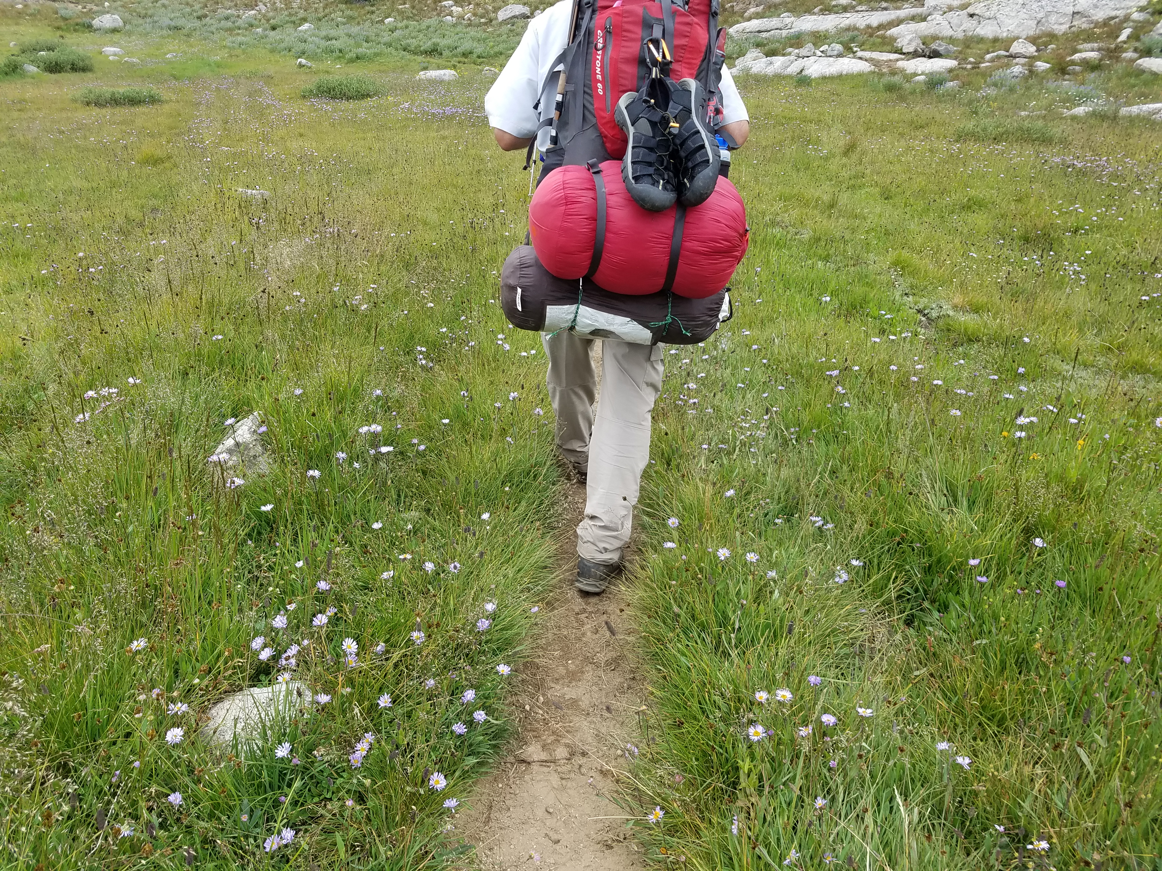 2017 Wind River Trip - Day 7 - Mount Victor Base Camp to Coyote Lake, Zack's Bloody Nose, Old Cabin (Wind River Range, Wyoming)