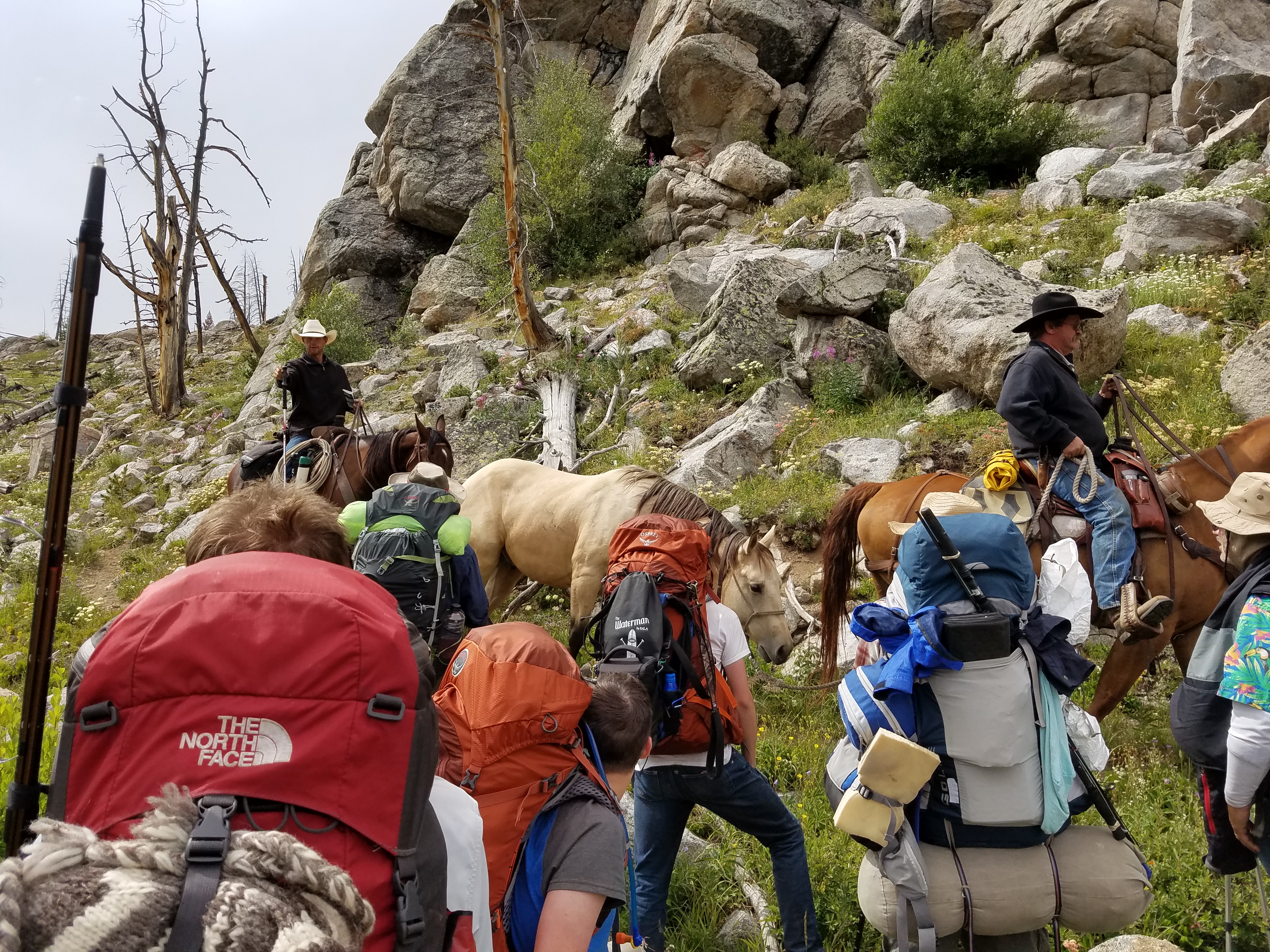 2017 Wind River Trip - Day 7 - Mount Victor Base Camp to Coyote Lake, Zack's Bloody Nose, Old Cabin (Wind River Range, Wyoming)