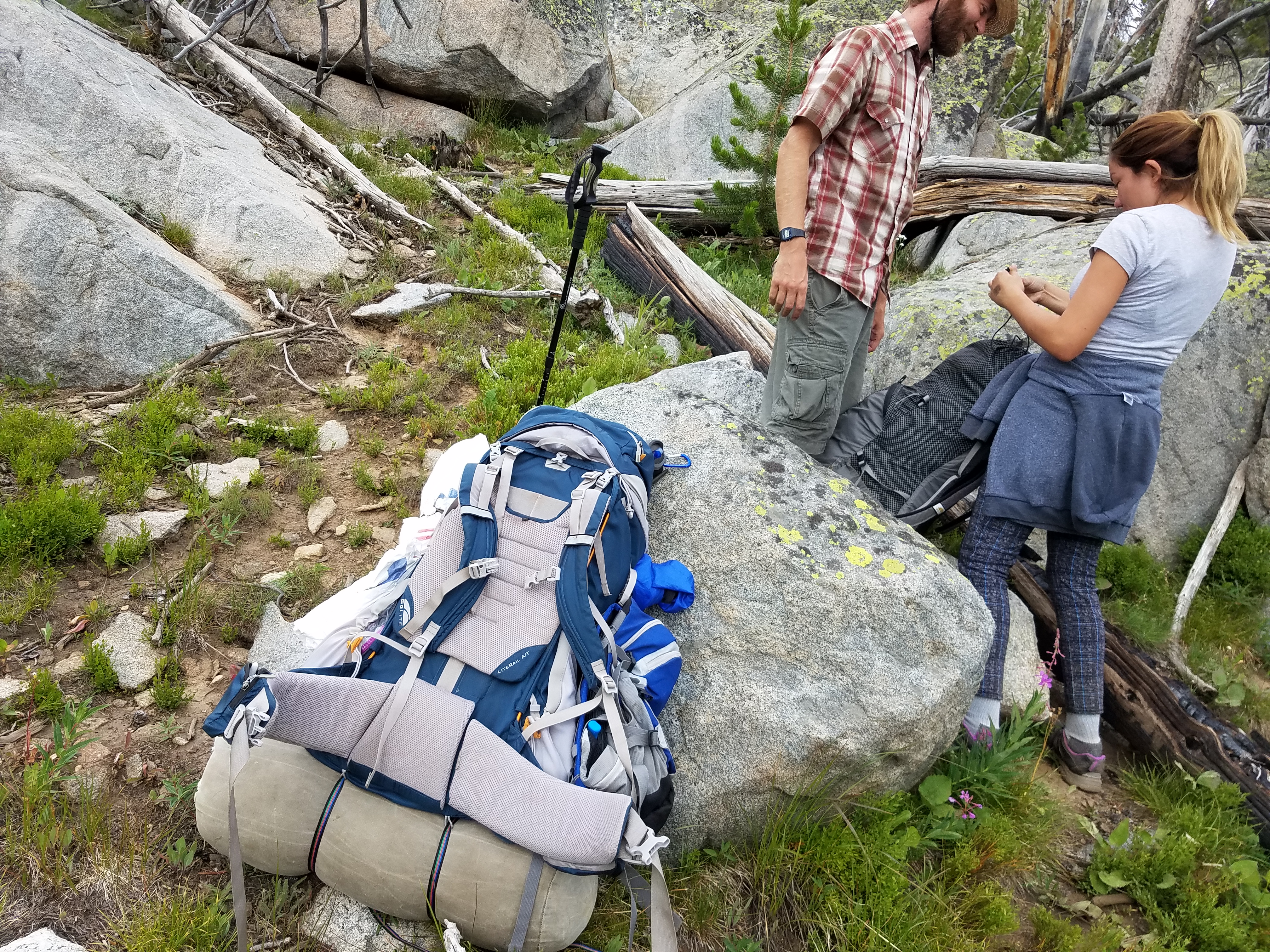 2017 Wind River Trip - Day 7 - Mount Victor Base Camp to Coyote Lake, Zack's Bloody Nose, Old Cabin (Wind River Range, Wyoming)