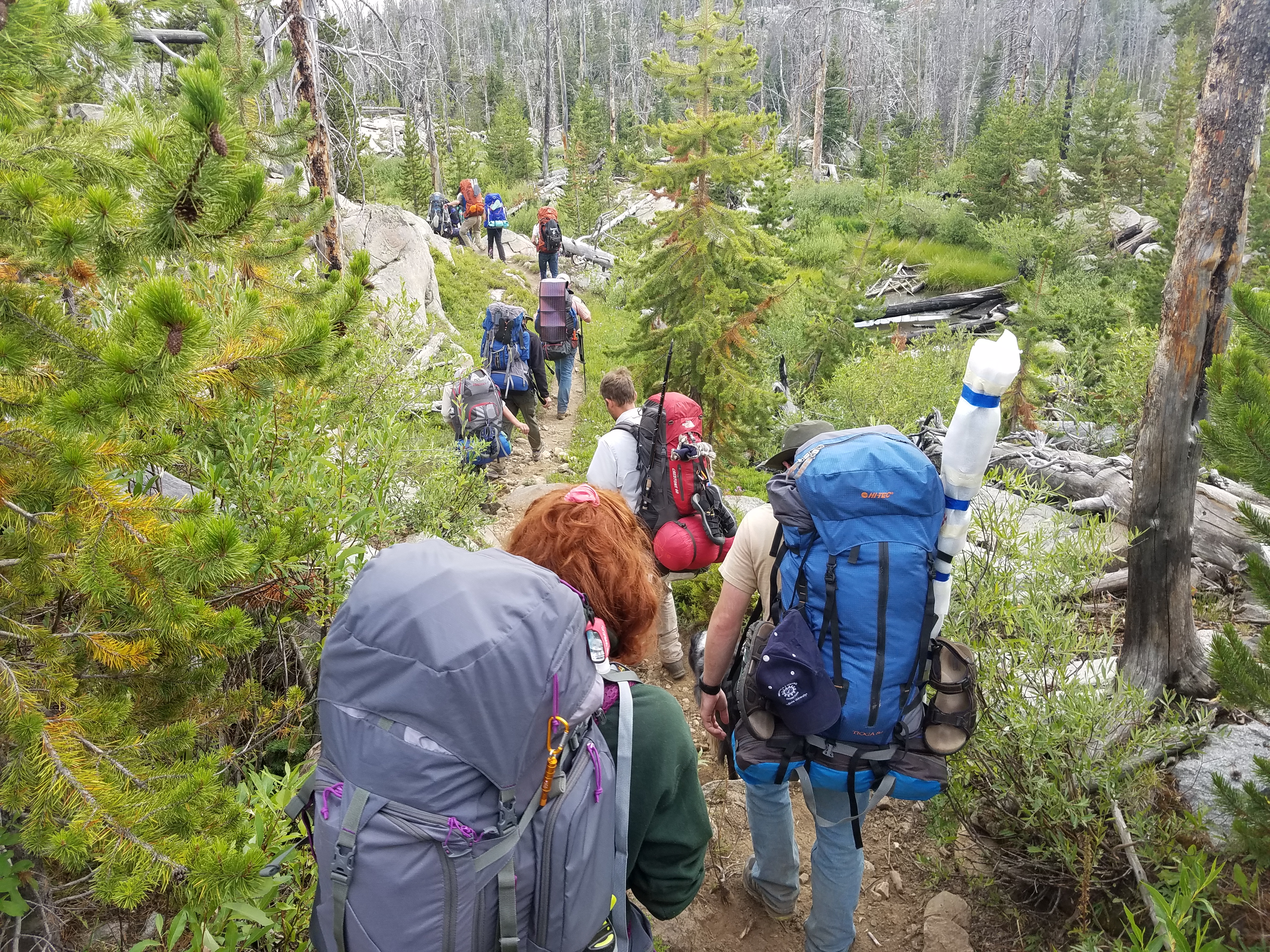 2017 Wind River Trip - Day 7 - Mount Victor Base Camp to Coyote Lake, Zack's Bloody Nose, Old Cabin (Wind River Range, Wyoming)