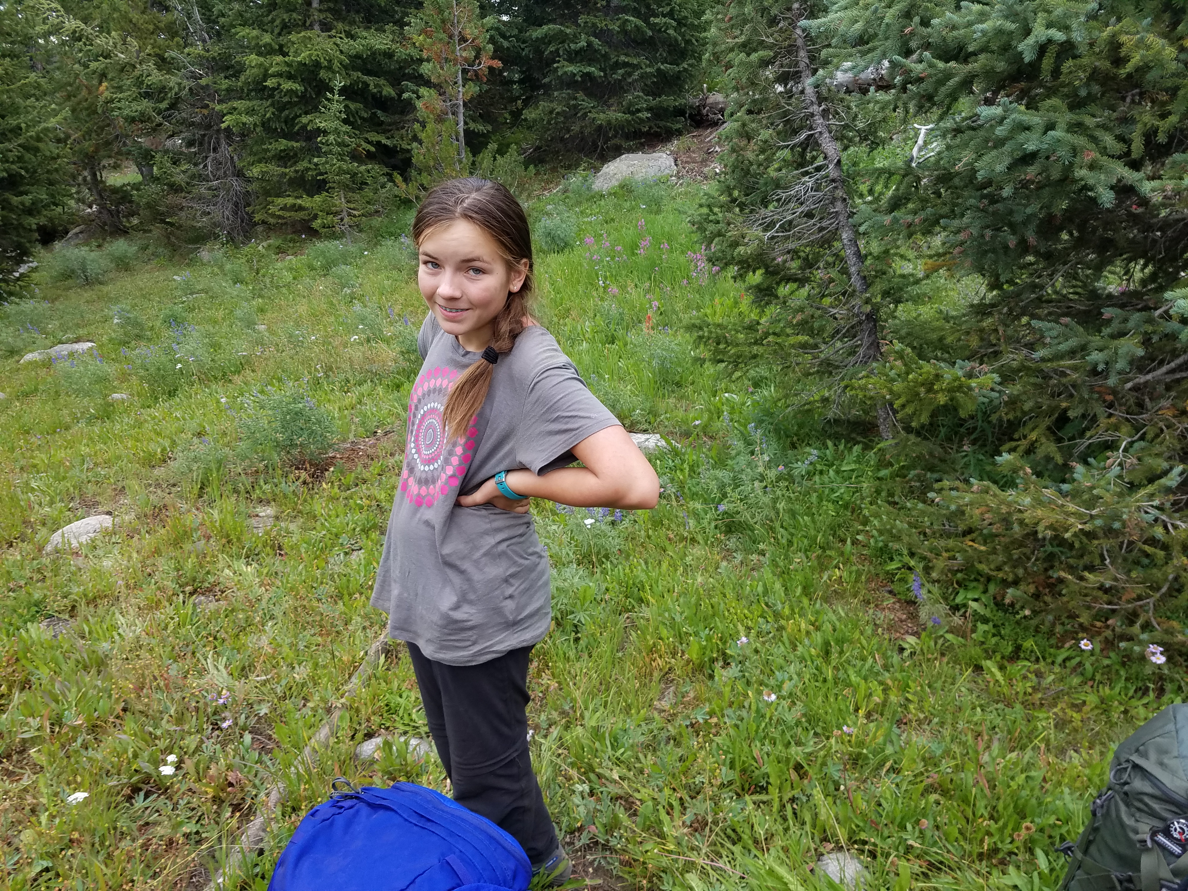 2017 Wind River Trip - Day 7 - Mount Victor Base Camp to Coyote Lake, Zack's Bloody Nose, Old Cabin (Wind River Range, Wyoming)