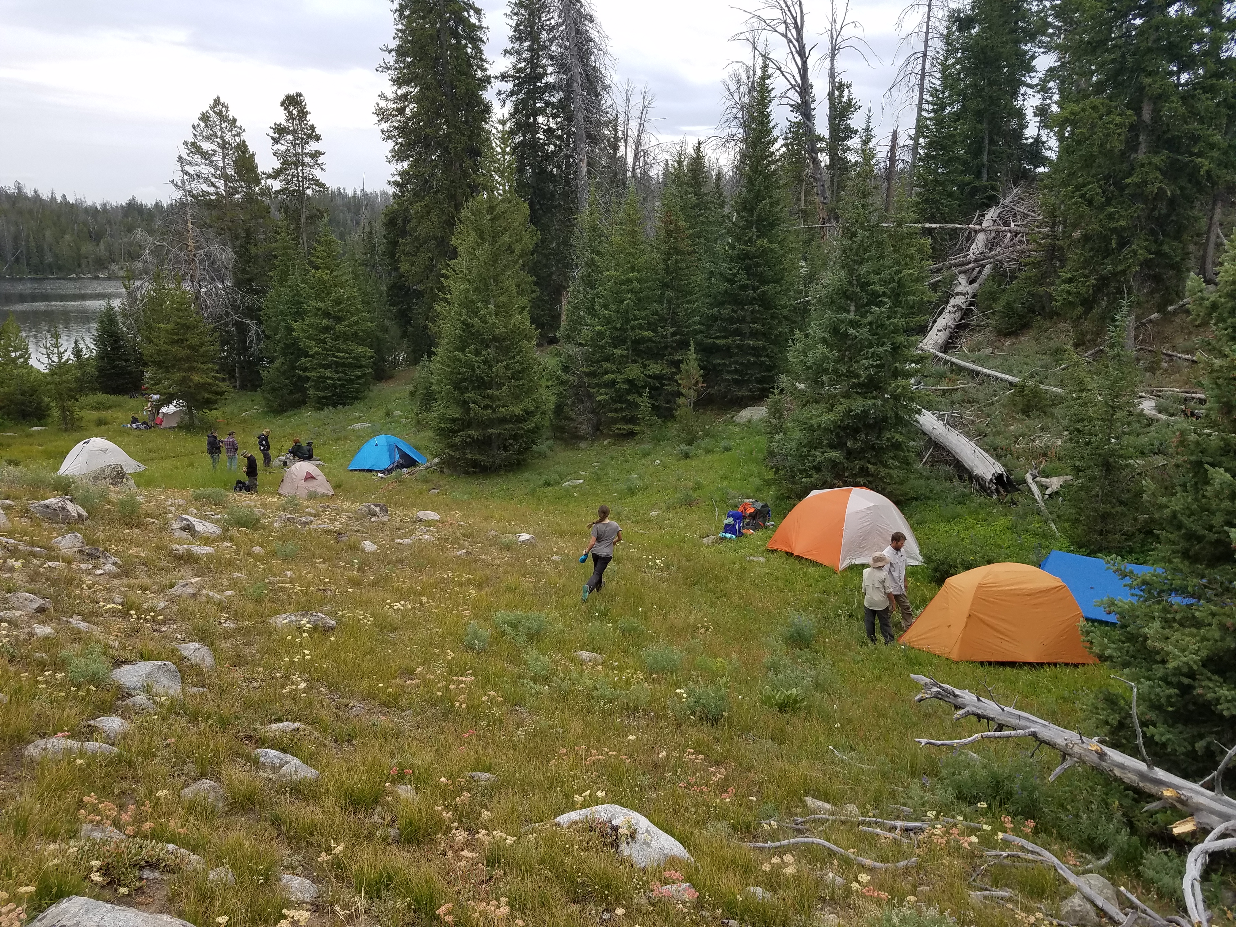 2017 Wind River Trip - Day 7 - Mount Victor Base Camp to Coyote Lake, Zack's Bloody Nose, Old Cabin (Wind River Range, Wyoming)