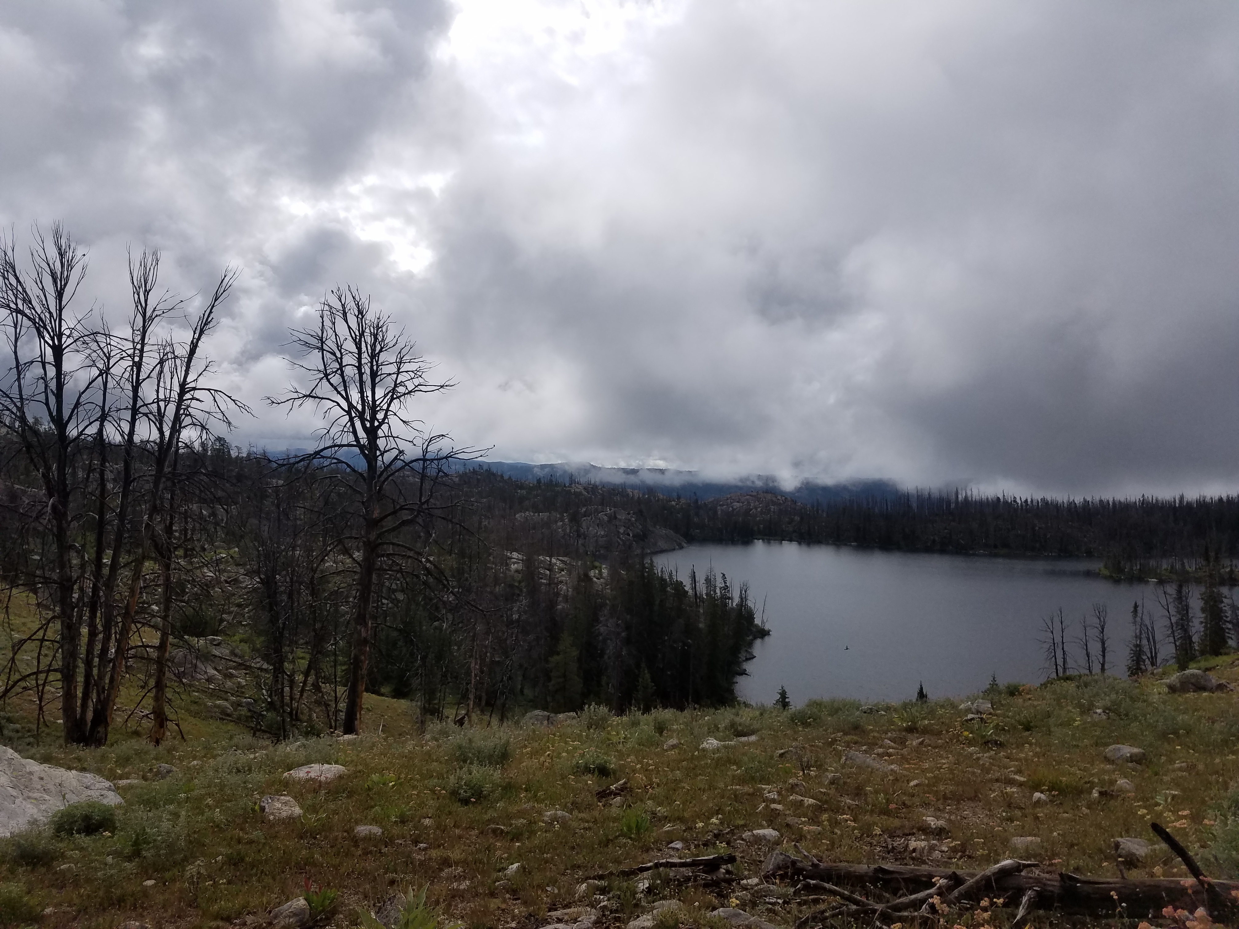 2017 Wind River Trip - Day 8 - Coyote Lake to Boulder Lake, Ethan's Exploding Pillow, Grizzly Bear Challenge, Dead Car Battery & Broken Key, Wind River Brewing Company, Toilet (Wind River Range, Wyoming)