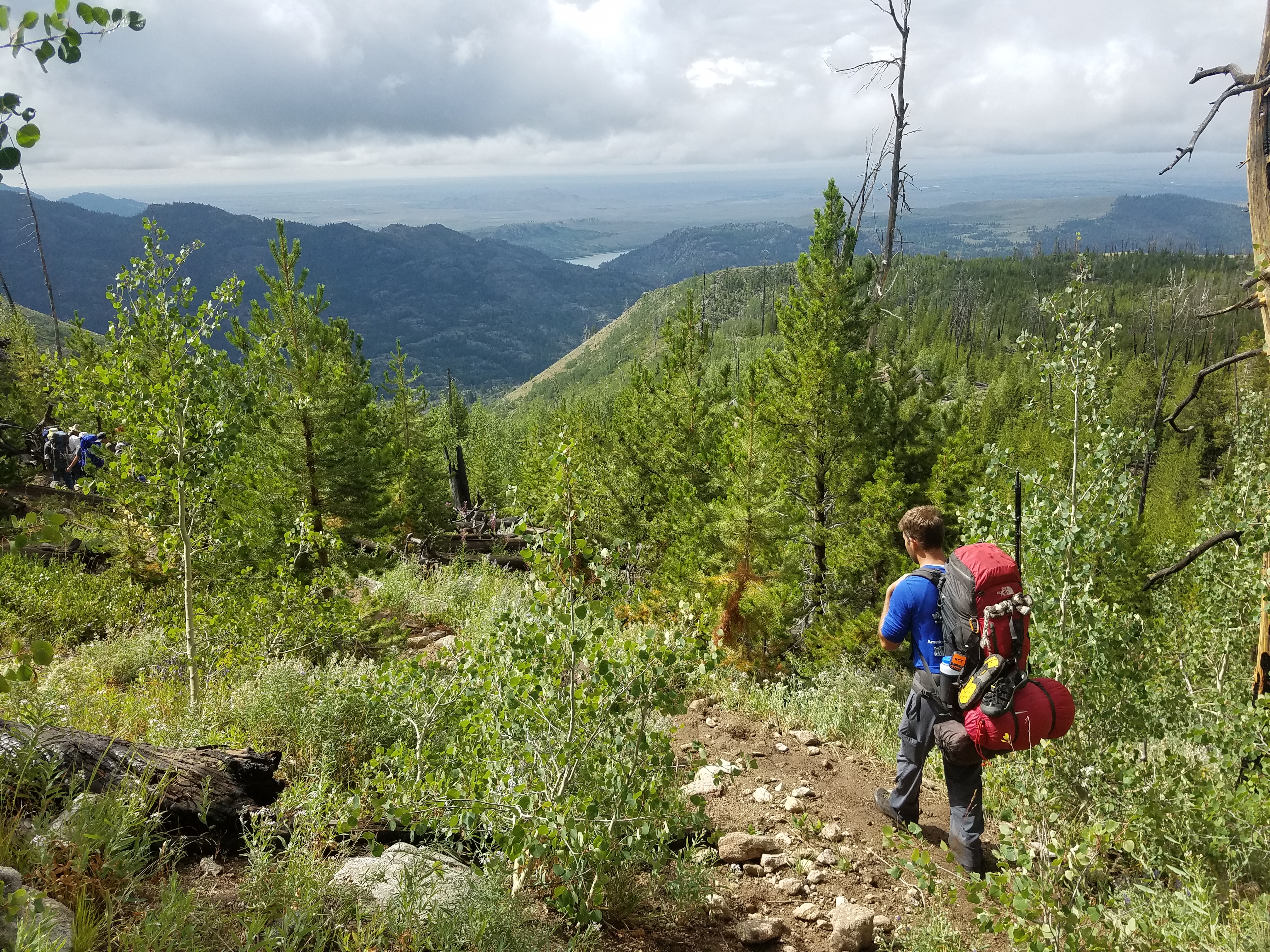 2017 Wind River Trip - Day 8 - Coyote Lake to Boulder Lake, Ethan's Exploding Pillow, Grizzly Bear Challenge, Dead Car Battery & Broken Key, Wind River Brewing Company, Toilet (Wind River Range, Wyoming)