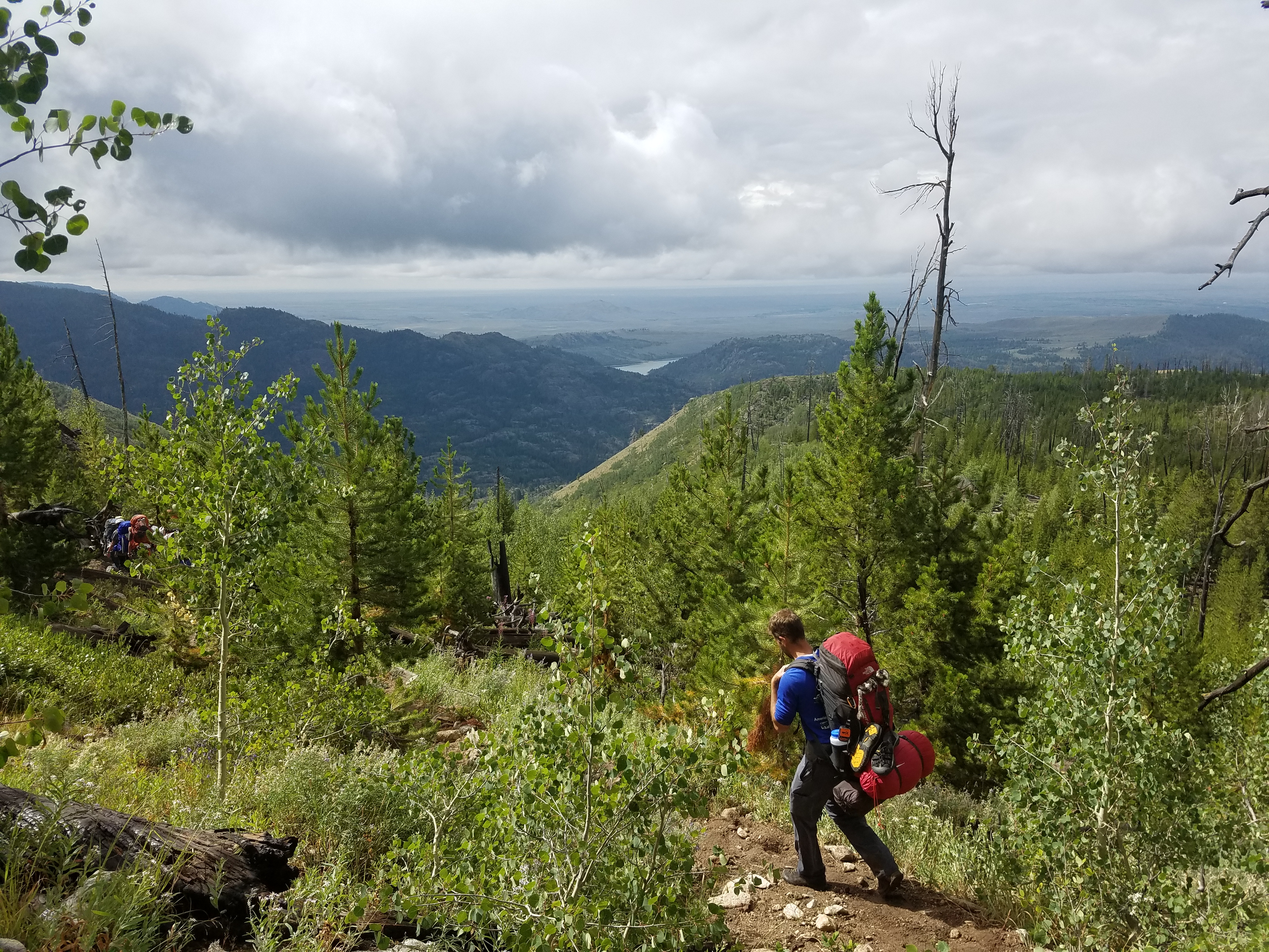 2017 Wind River Trip - Day 8 - Coyote Lake to Boulder Lake, Ethan's Exploding Pillow, Grizzly Bear Challenge, Dead Car Battery & Broken Key, Wind River Brewing Company, Toilet (Wind River Range, Wyoming)