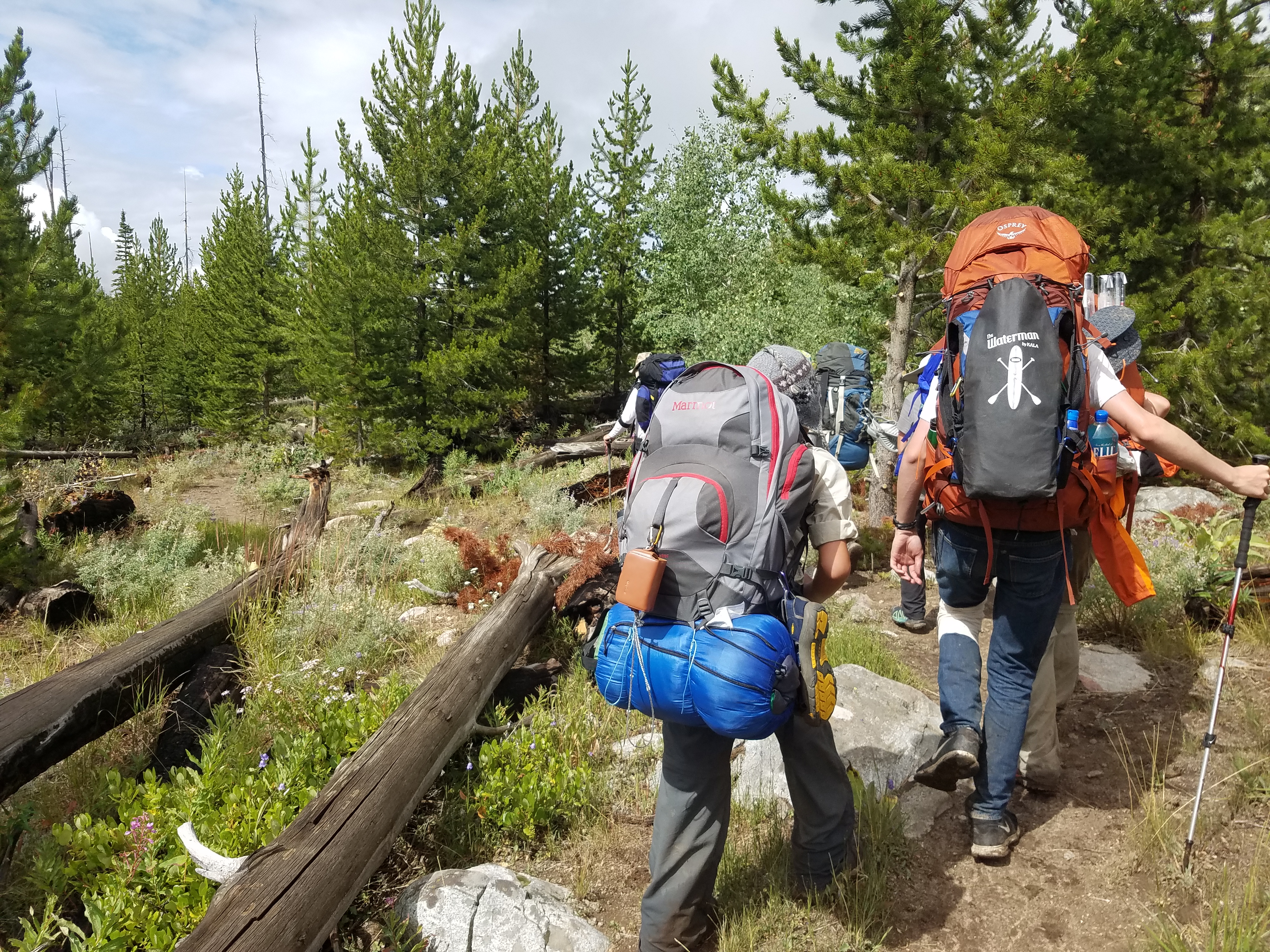 2017 Wind River Trip - Day 8 - Coyote Lake to Boulder Lake, Ethan's Exploding Pillow, Grizzly Bear Challenge, Dead Car Battery & Broken Key, Wind River Brewing Company, Toilet (Wind River Range, Wyoming)