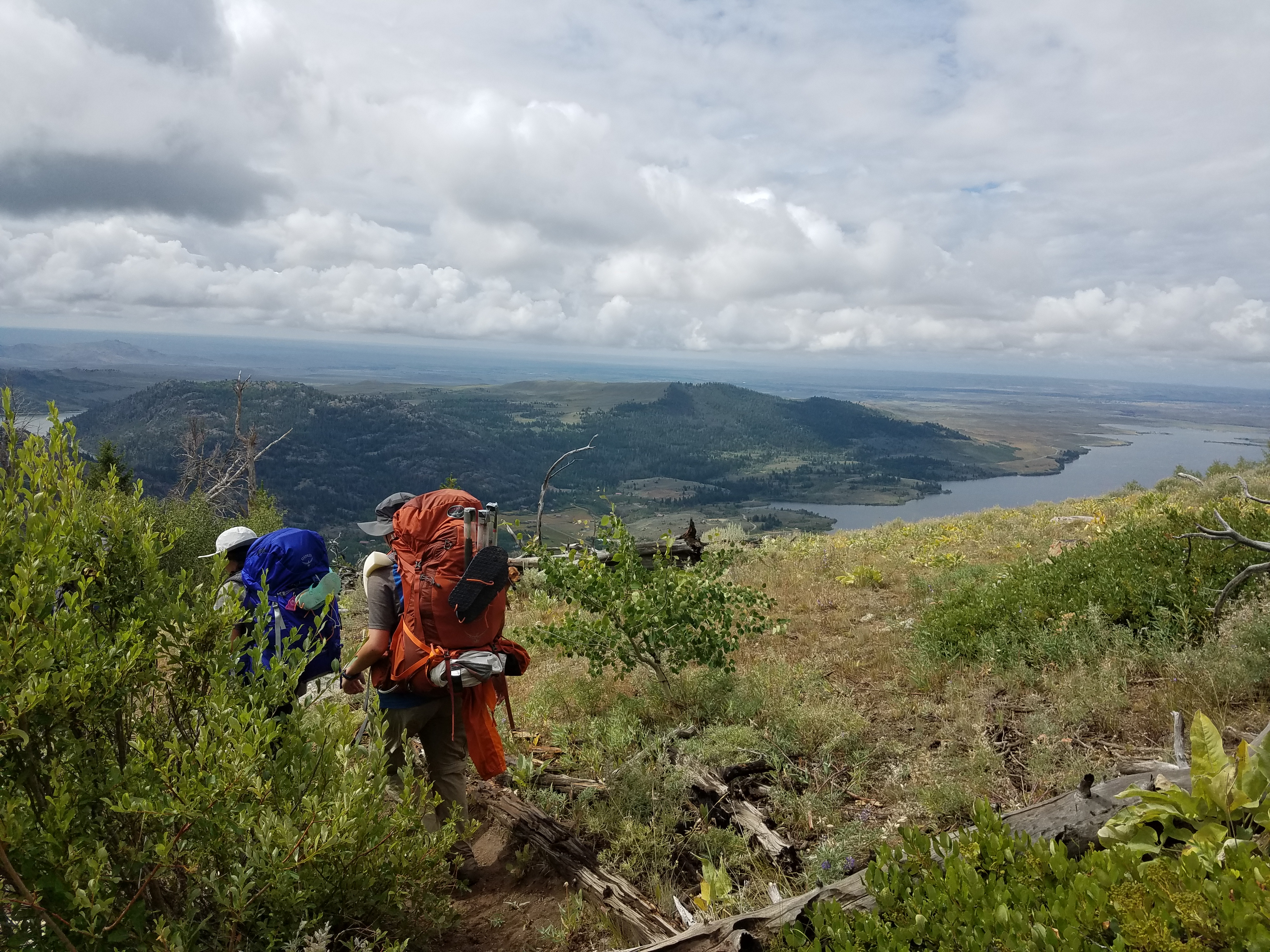 2017 Wind River Trip - Day 8 - Coyote Lake to Boulder Lake, Ethan's Exploding Pillow, Grizzly Bear Challenge, Dead Car Battery & Broken Key, Wind River Brewing Company, Toilet (Wind River Range, Wyoming)