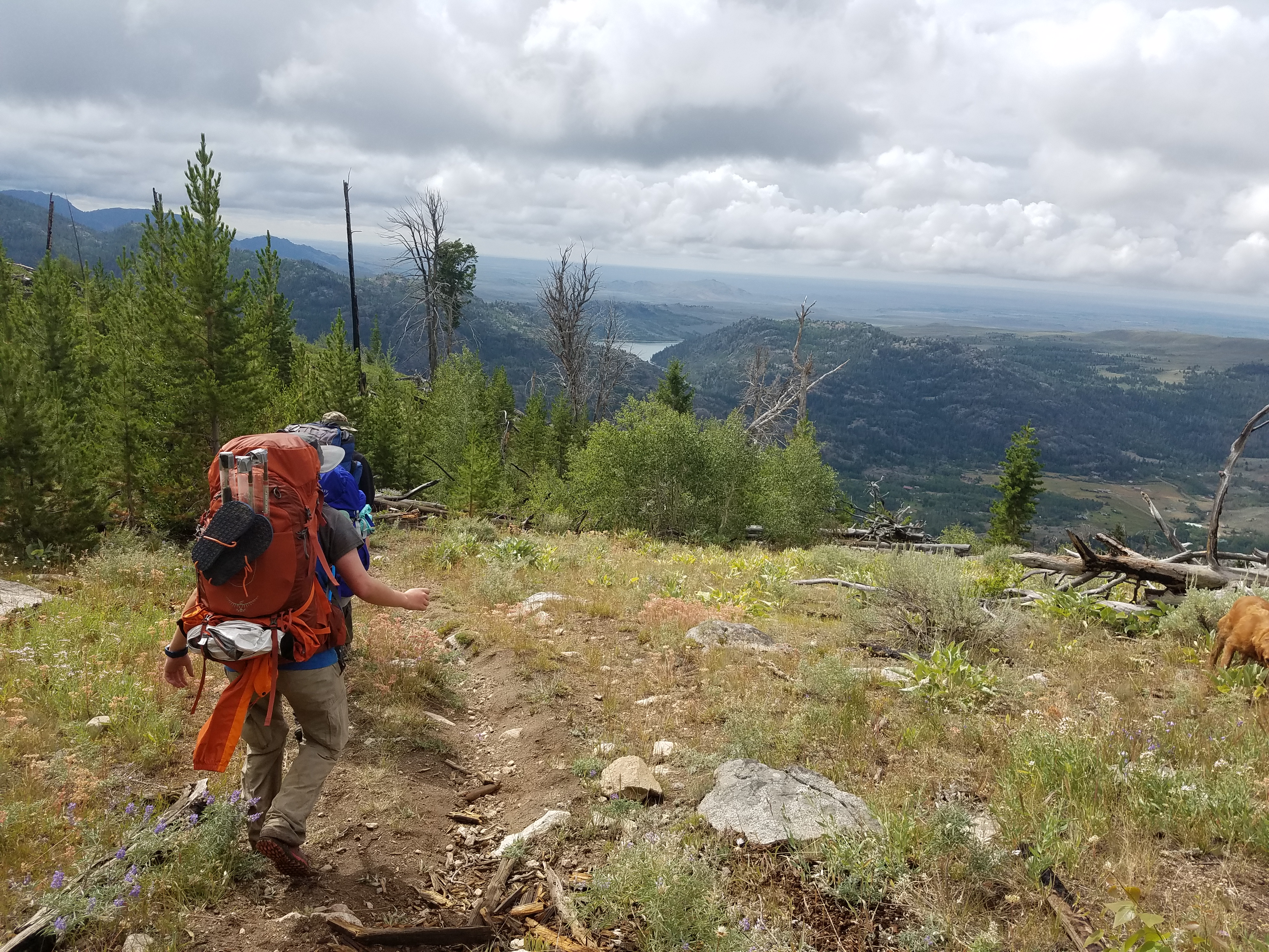 2017 Wind River Trip - Day 8 - Coyote Lake to Boulder Lake, Ethan's Exploding Pillow, Grizzly Bear Challenge, Dead Car Battery & Broken Key, Wind River Brewing Company, Toilet (Wind River Range, Wyoming)