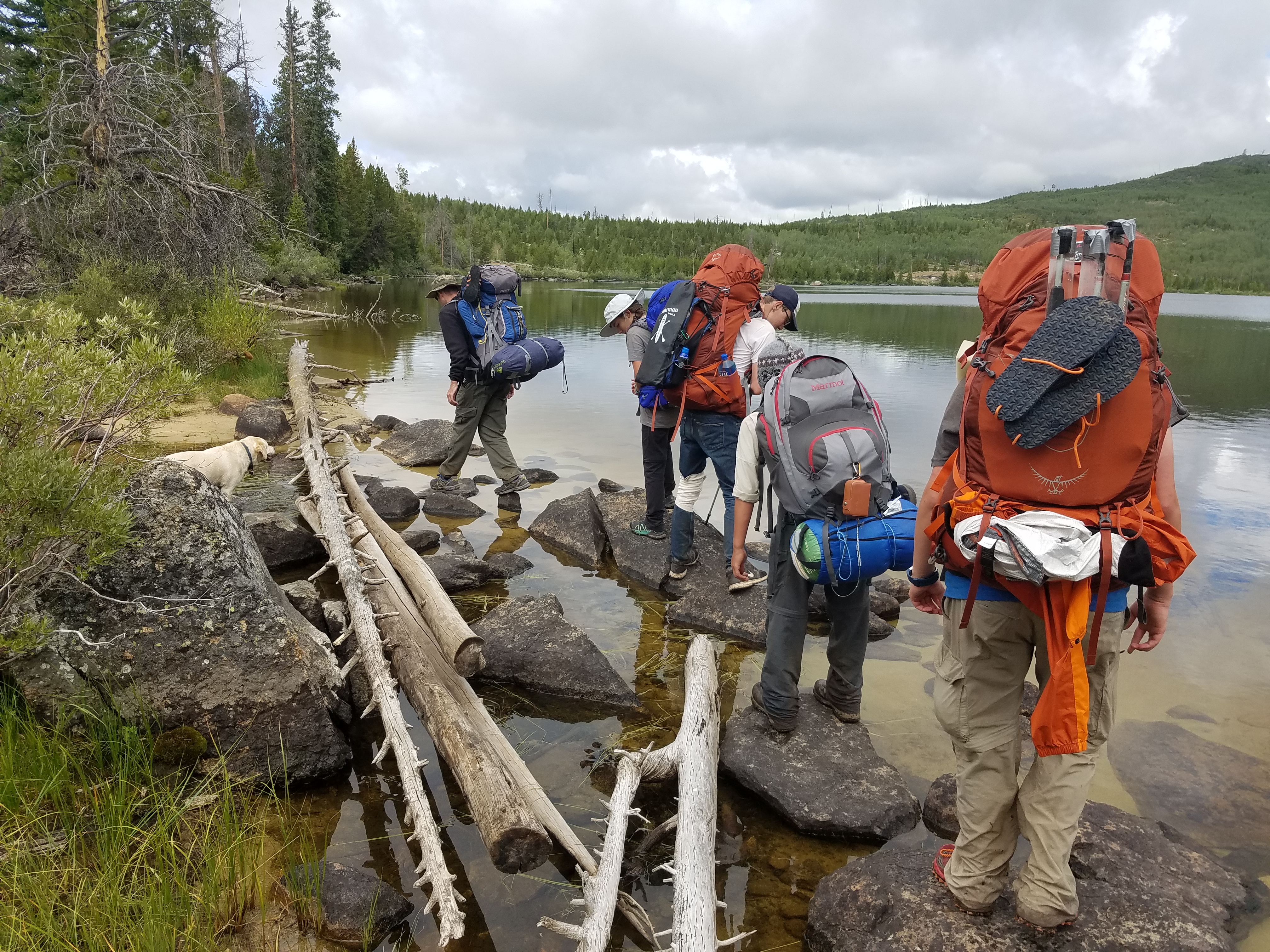 2017 Wind River Trip - Day 8 - Coyote Lake to Boulder Lake, Ethan's Exploding Pillow, Grizzly Bear Challenge, Dead Car Battery & Broken Key, Wind River Brewing Company, Toilet (Wind River Range, Wyoming)