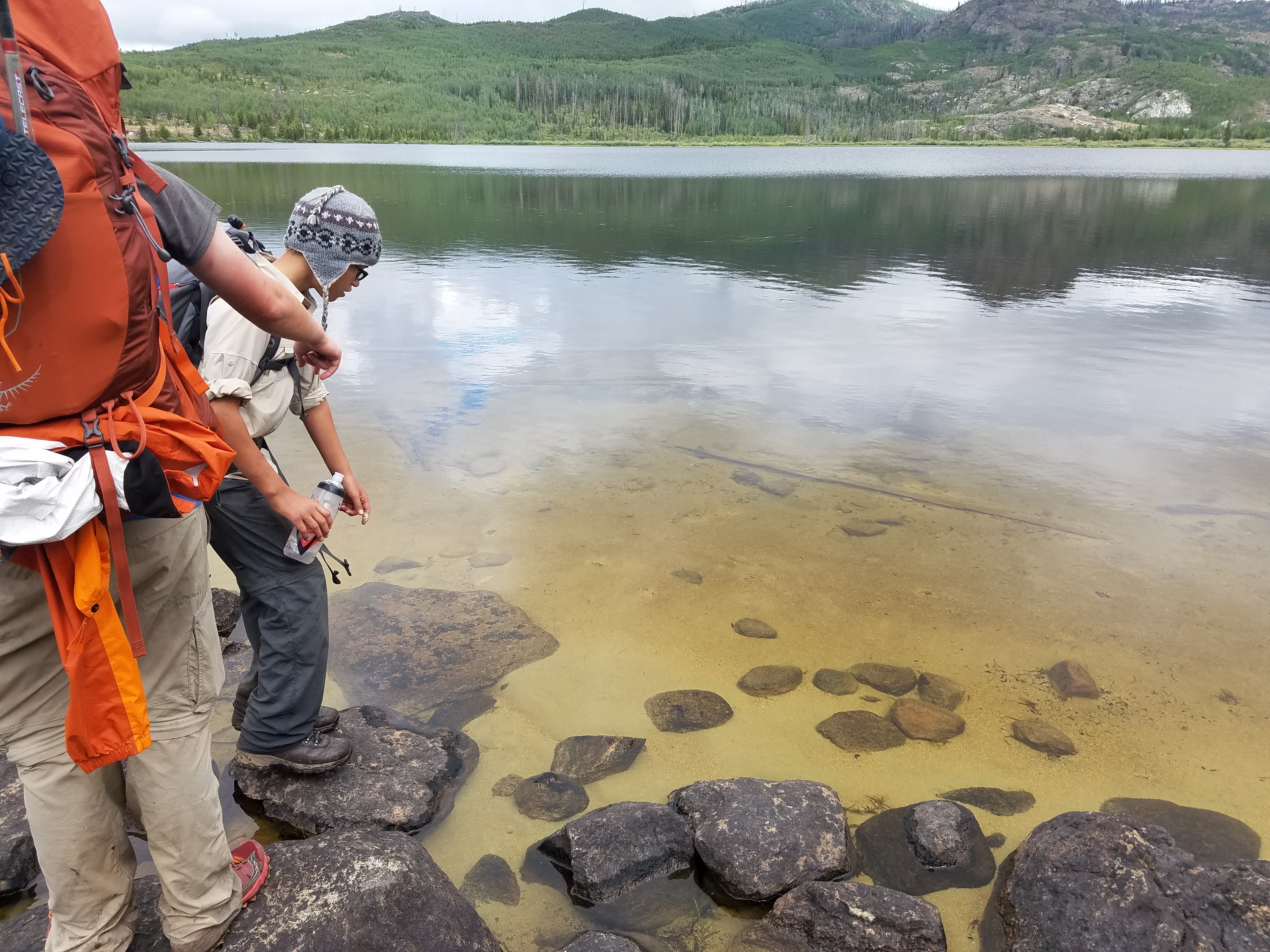 2017 Wind River Trip - Day 8 - Coyote Lake to Boulder Lake, Ethan's Exploding Pillow, Grizzly Bear Challenge, Dead Car Battery & Broken Key, Wind River Brewing Company, Toilet (Wind River Range, Wyoming)