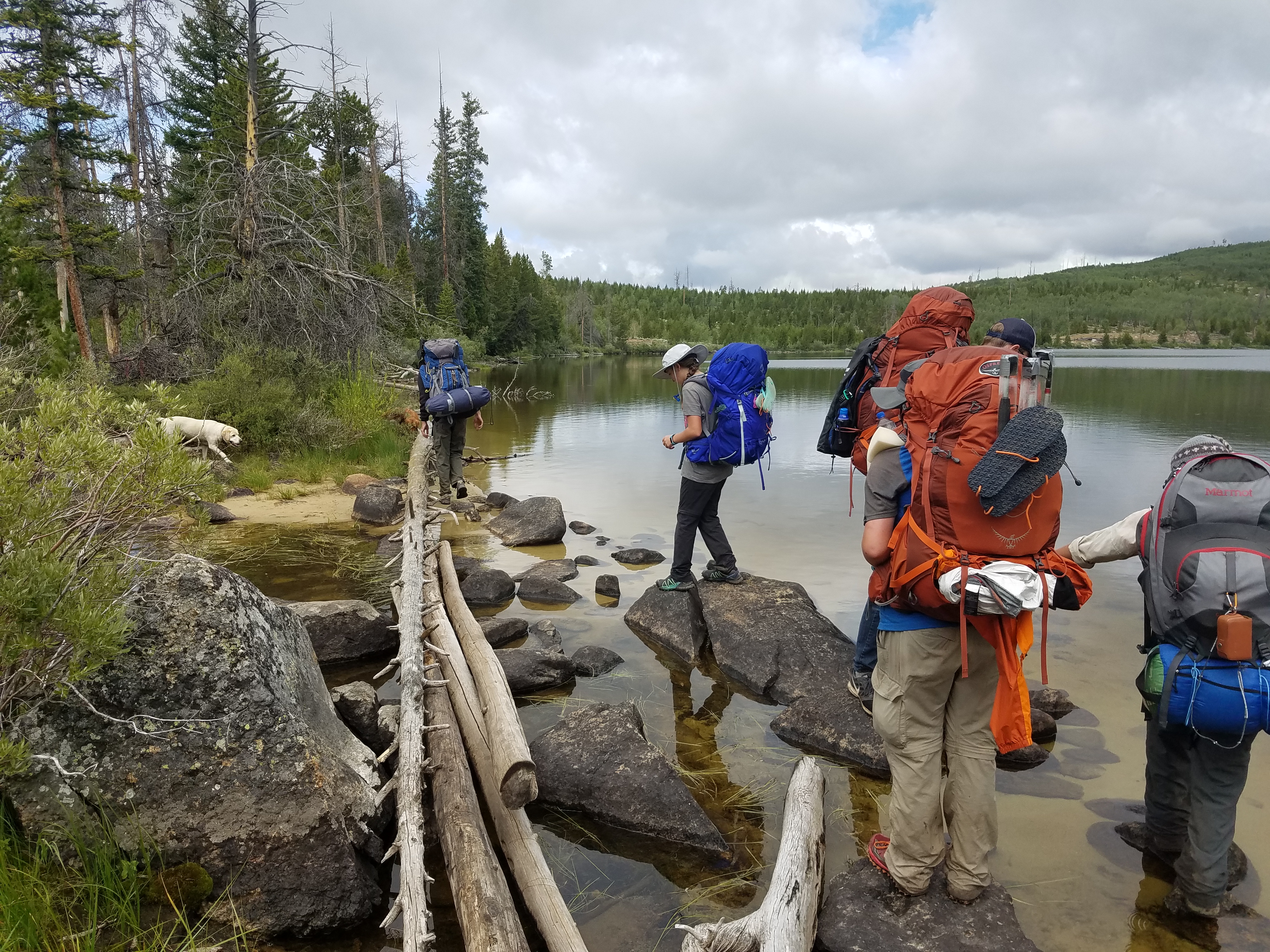 2017 Wind River Trip - Day 8 - Coyote Lake to Boulder Lake, Ethan's Exploding Pillow, Grizzly Bear Challenge, Dead Car Battery & Broken Key, Wind River Brewing Company, Toilet (Wind River Range, Wyoming)