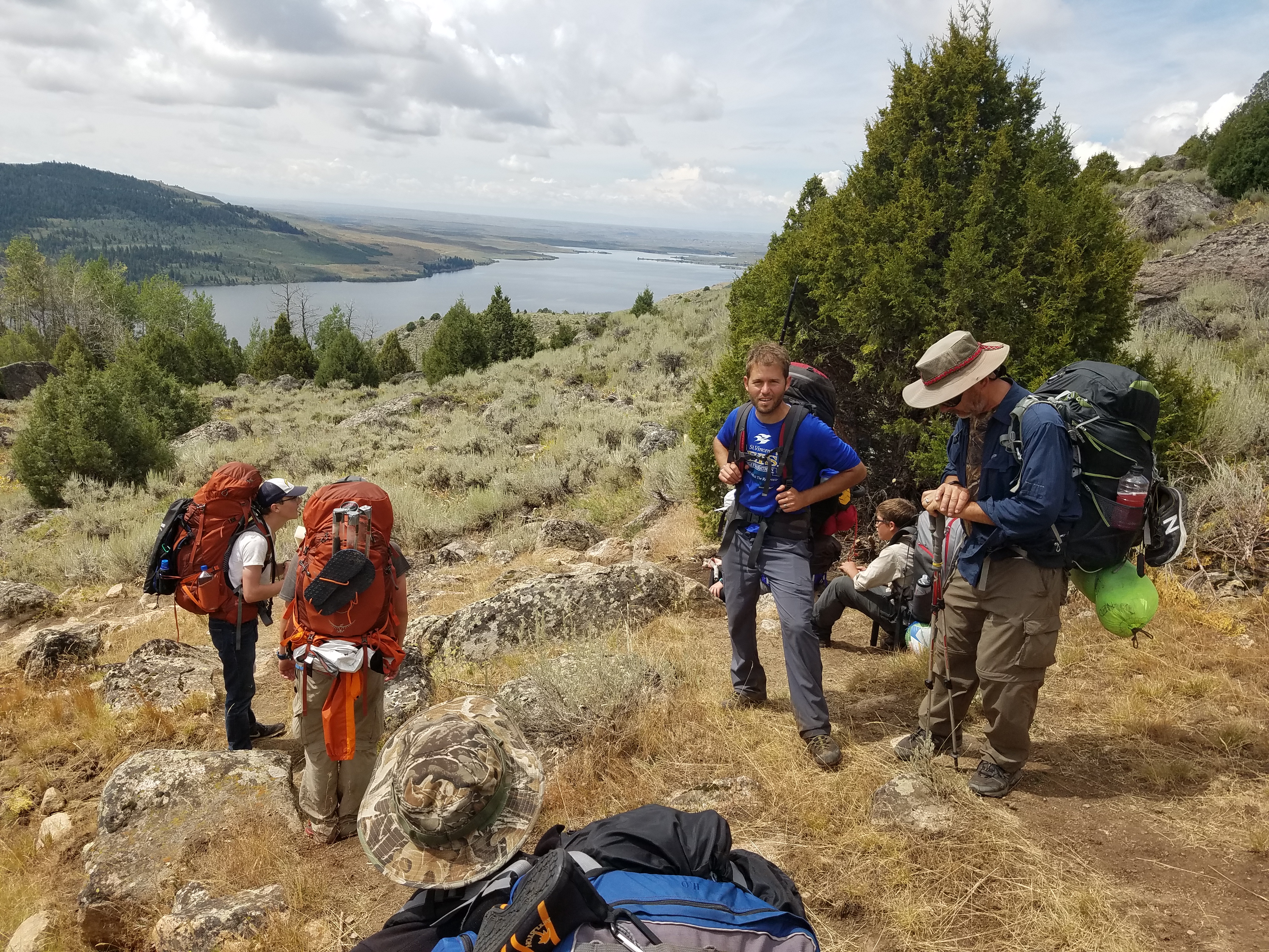 2017 Wind River Trip - Day 8 - Coyote Lake to Boulder Lake, Ethan's Exploding Pillow, Grizzly Bear Challenge, Dead Car Battery & Broken Key, Wind River Brewing Company, Toilet (Wind River Range, Wyoming)