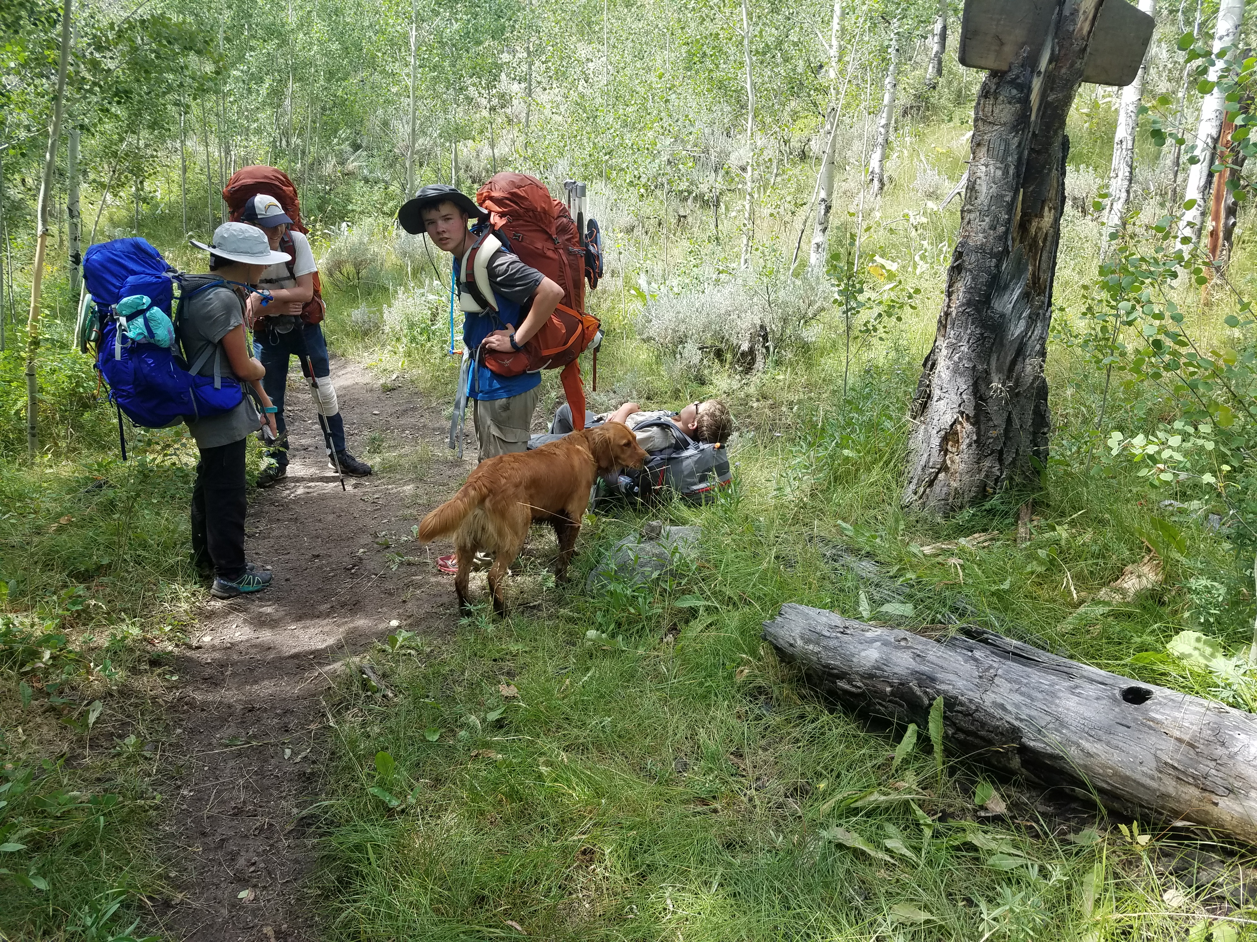 2017 Wind River Trip - Day 8 - Coyote Lake to Boulder Lake, Ethan's Exploding Pillow, Grizzly Bear Challenge, Dead Car Battery & Broken Key, Wind River Brewing Company, Toilet (Wind River Range, Wyoming)