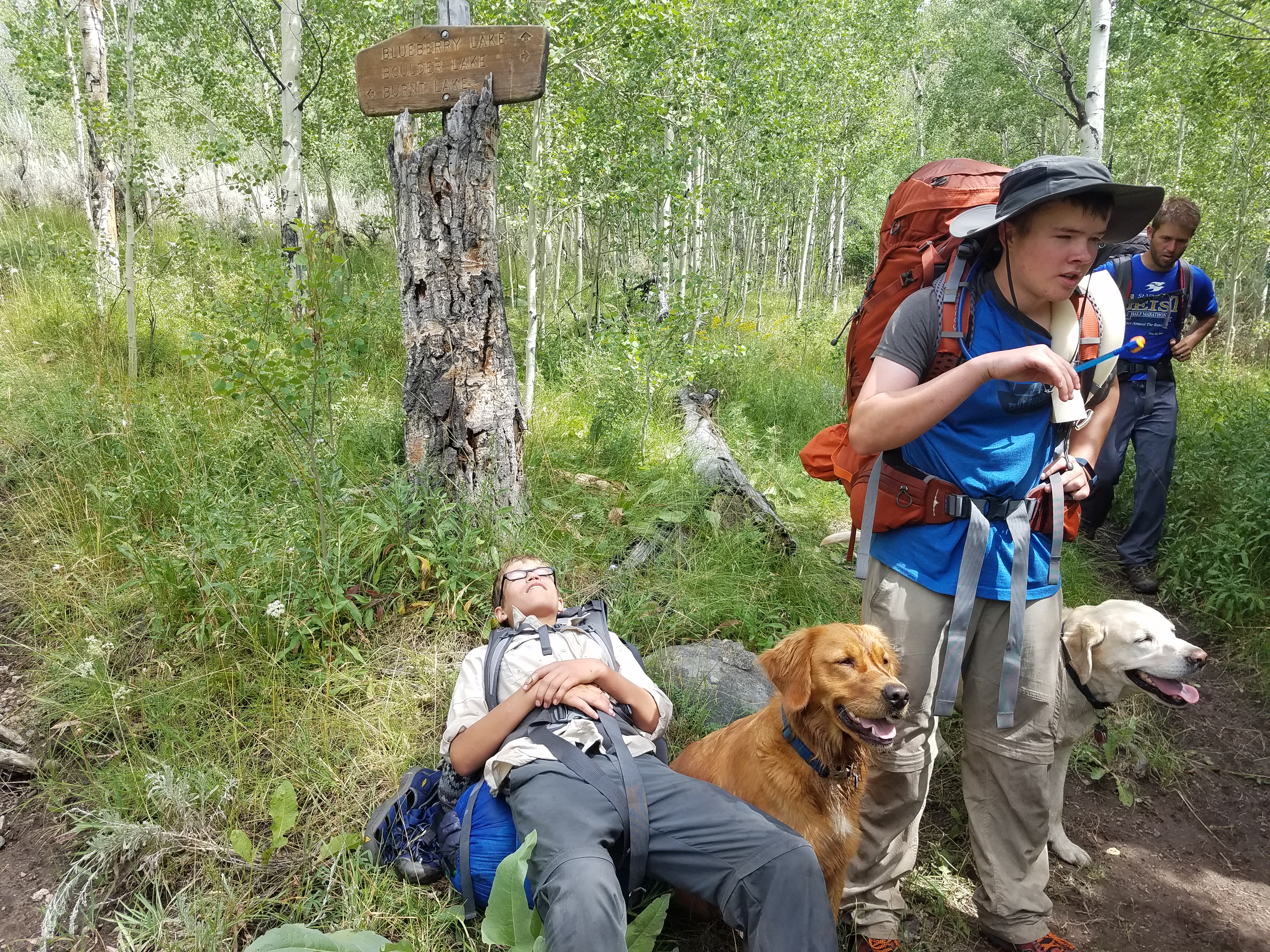 2017 Wind River Trip - Day 8 - Coyote Lake to Boulder Lake, Ethan's Exploding Pillow, Grizzly Bear Challenge, Dead Car Battery & Broken Key, Wind River Brewing Company, Toilet (Wind River Range, Wyoming)