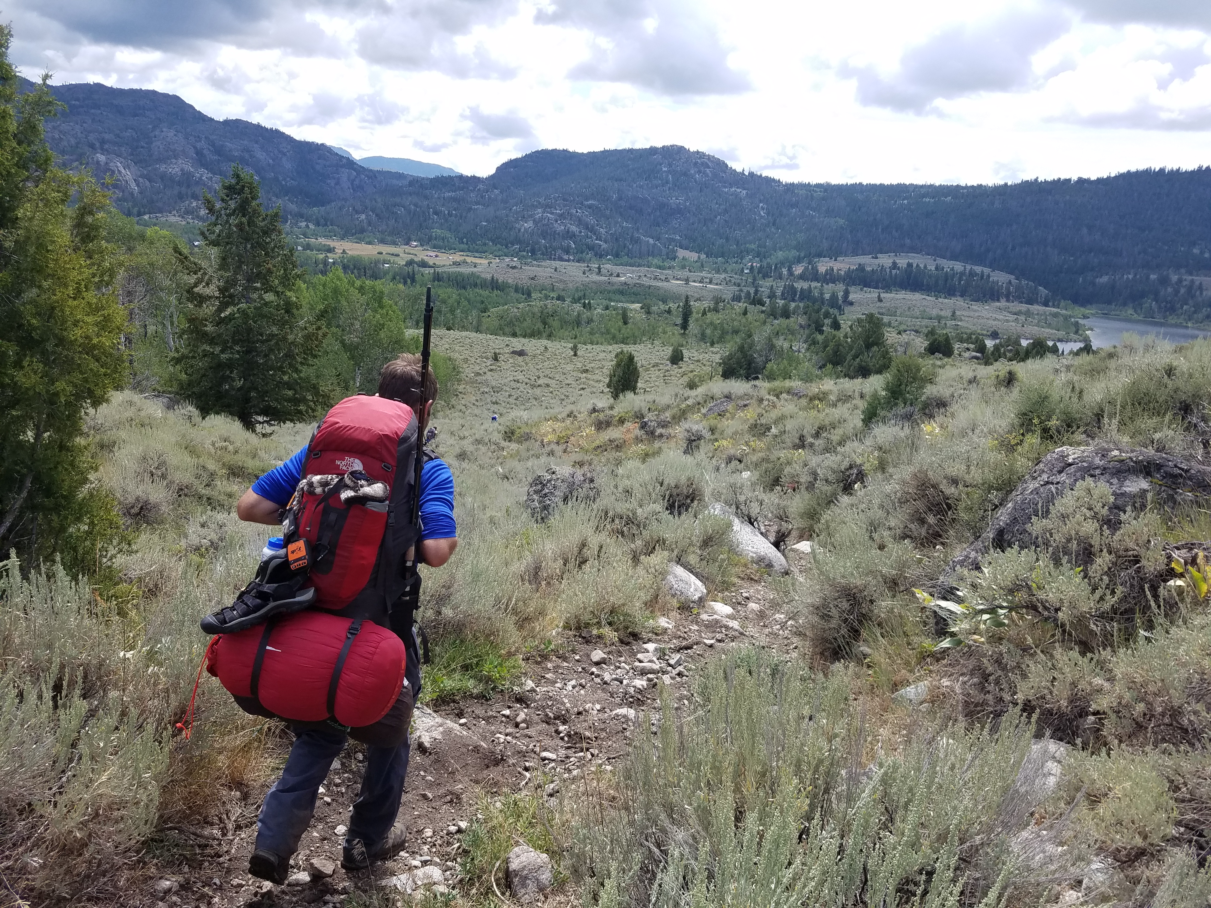 2017 Wind River Trip - Day 8 - Coyote Lake to Boulder Lake, Ethan's Exploding Pillow, Grizzly Bear Challenge, Dead Car Battery & Broken Key, Wind River Brewing Company, Toilet (Wind River Range, Wyoming)