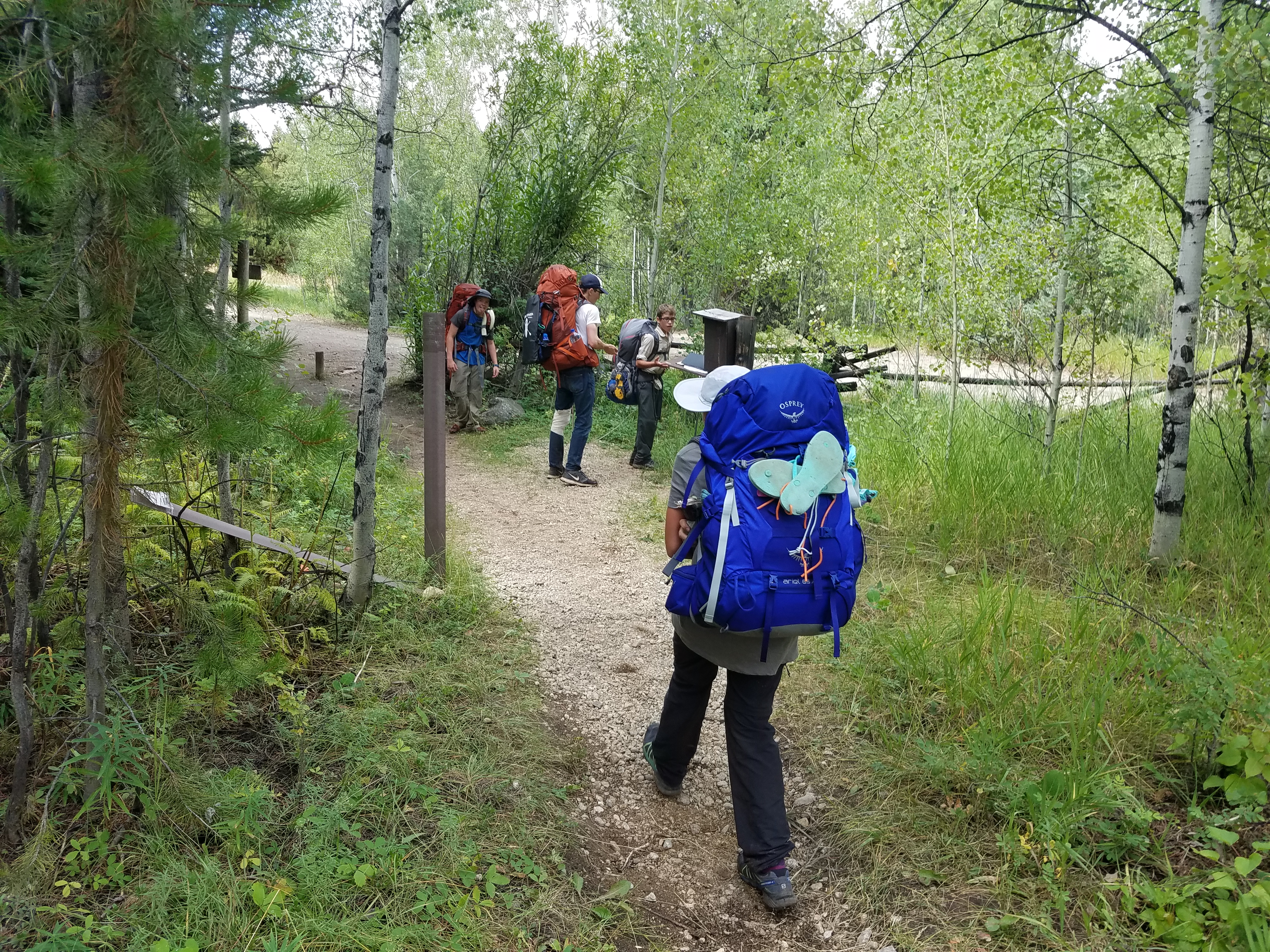 2017 Wind River Trip - Day 8 - Coyote Lake to Boulder Lake, Ethan's Exploding Pillow, Grizzly Bear Challenge, Dead Car Battery & Broken Key, Wind River Brewing Company, Toilet (Wind River Range, Wyoming)