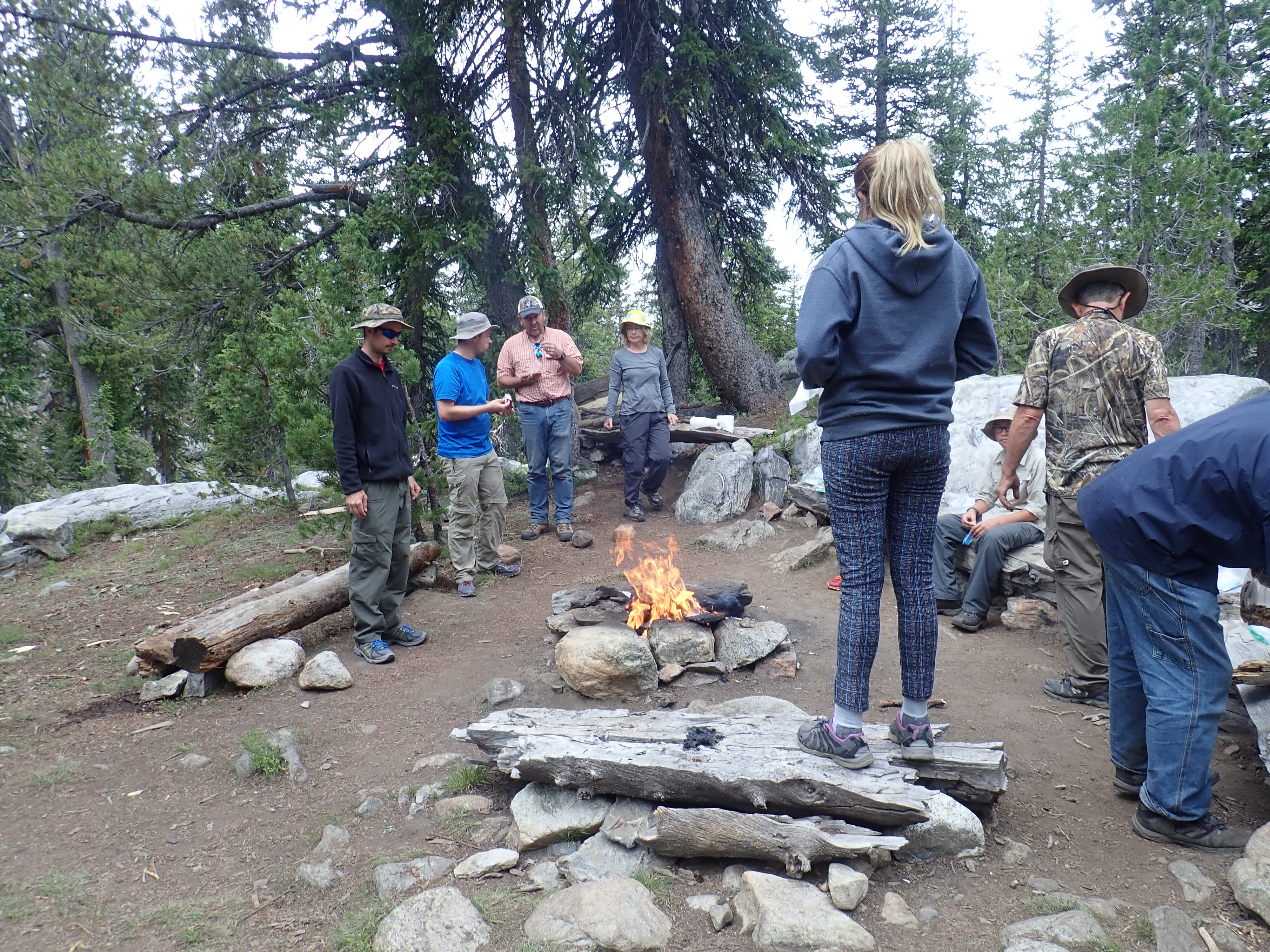 2017 Wind River Trip - Day 7 - Mount Victor Base Camp to Coyote Lake, Zack's Bloody Nose, Old Cabin (Wind River Range, Wyoming)