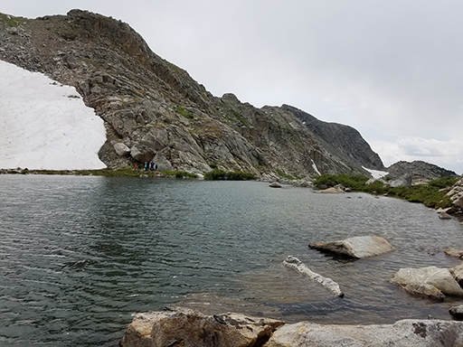 2017 Wind River Trip - Day 5 - Long Lake, Europe Canyon, Polar Bear Plunge into Glacier Lake (32 degree Fahrenheit water, 11,057 ft. elevation), Continental Divide, Fishing Lake 10542 (Wind River Range, Wyoming)